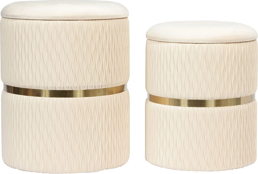 Kayoom Hocker Kruk Zora 425 2-delige set, praktische en verborgen opbergruimte (set, 2 stuks)