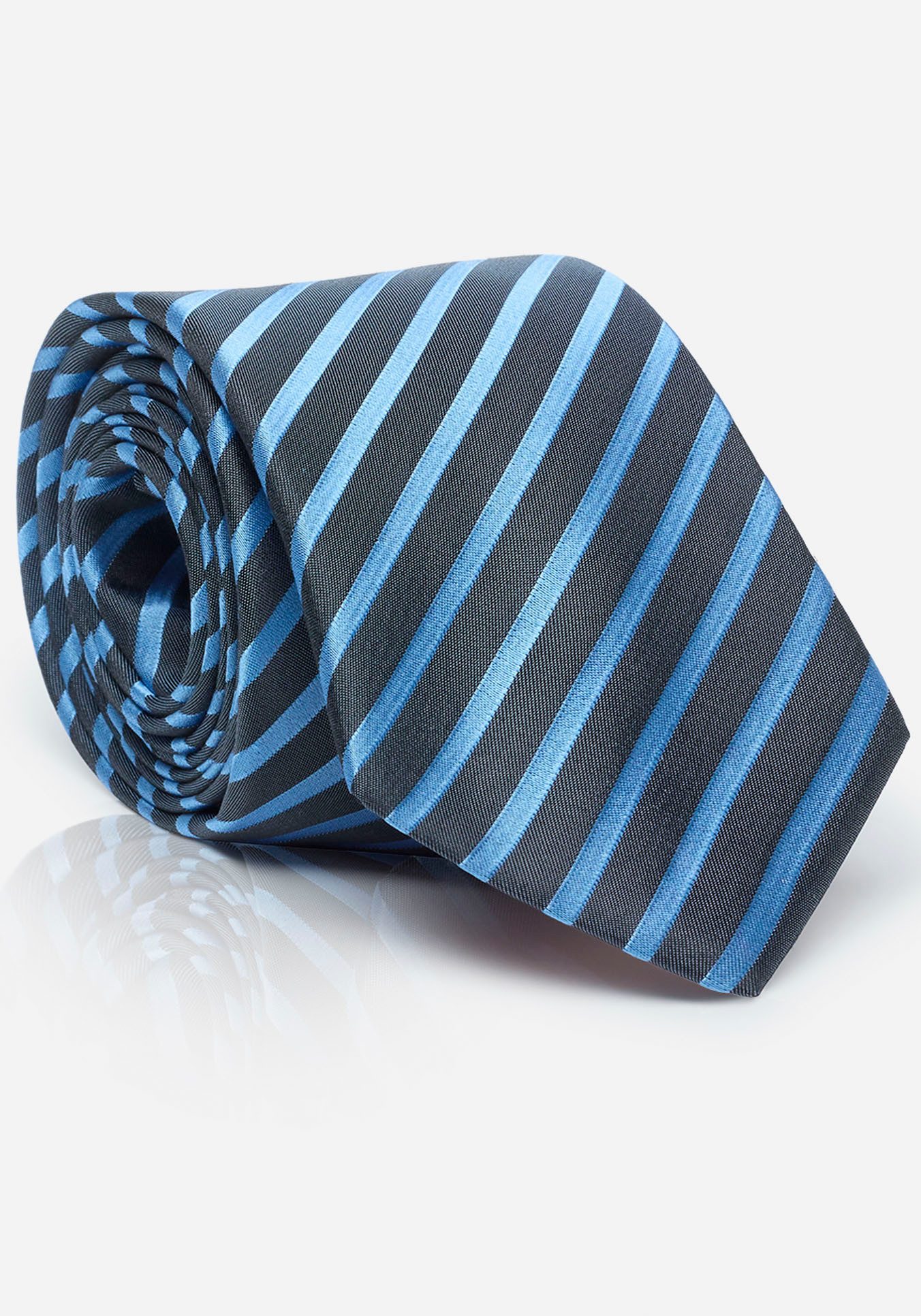 MONTI Stropdas LUCIO uit 100% fijne zijde met streepjespatroon en een elegante glans