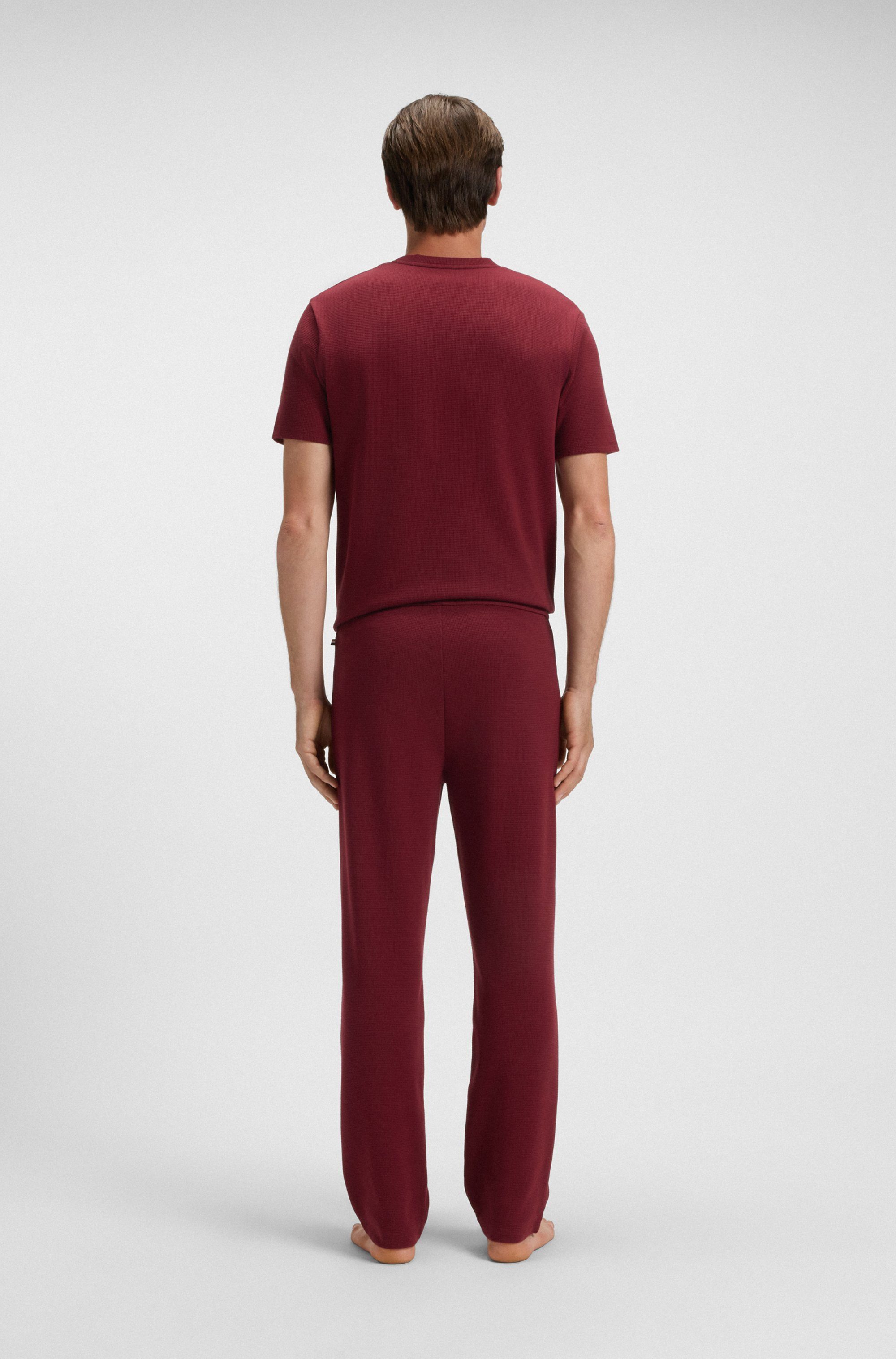 BOSS Pyjamabroek Waffle Pants
