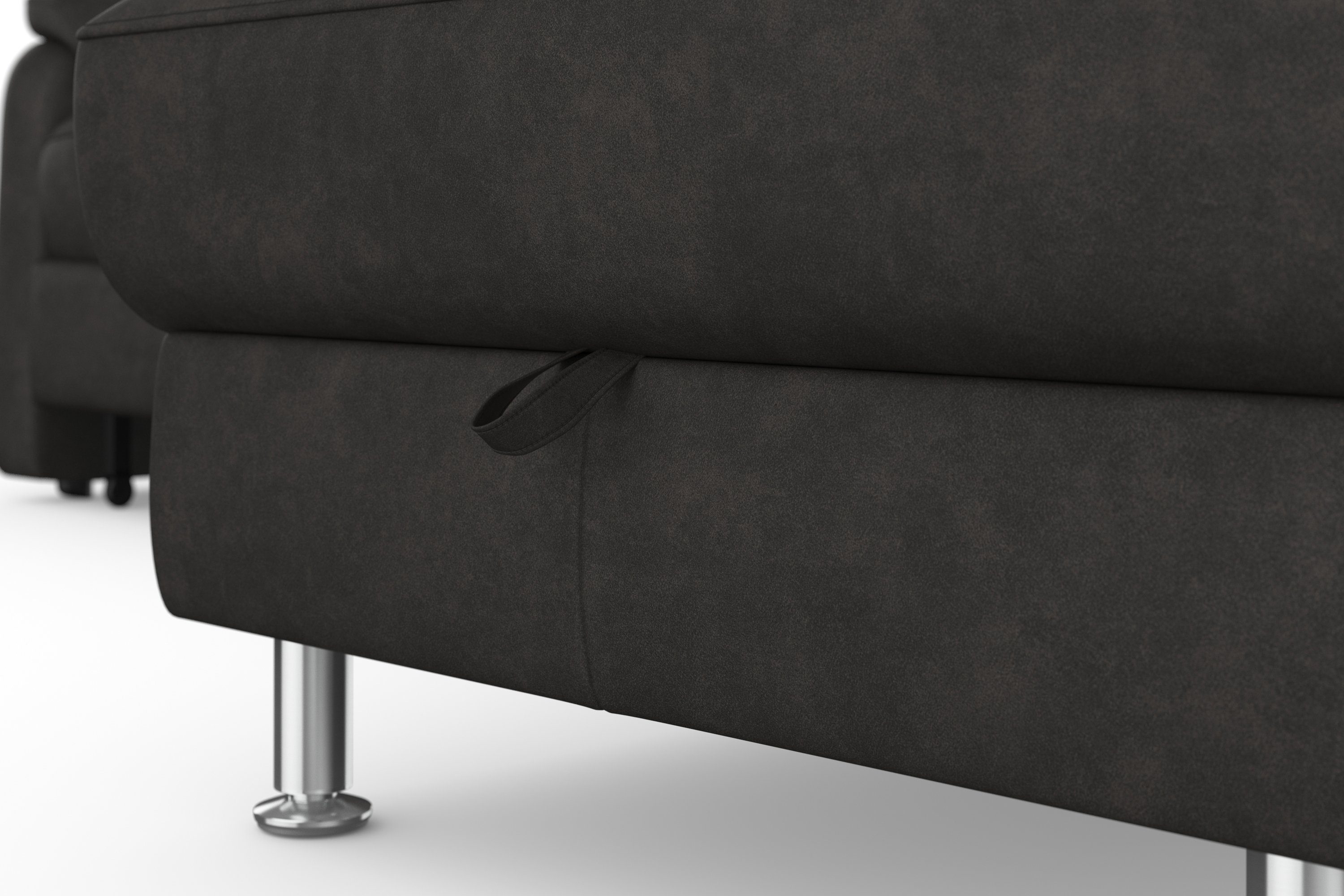 sit&more Hoekbank Freetown L-vorm met verstelbare hoofdsteun en comfortabele binnenvering