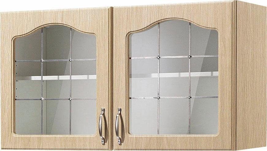 wiho Küchen Hangend kastje met glasdeur Linz 100 cm breed, met 2 glasdeuren