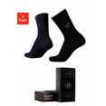 bugatti business-sokken in cadeauverpakking (box, 3 paar) zwart