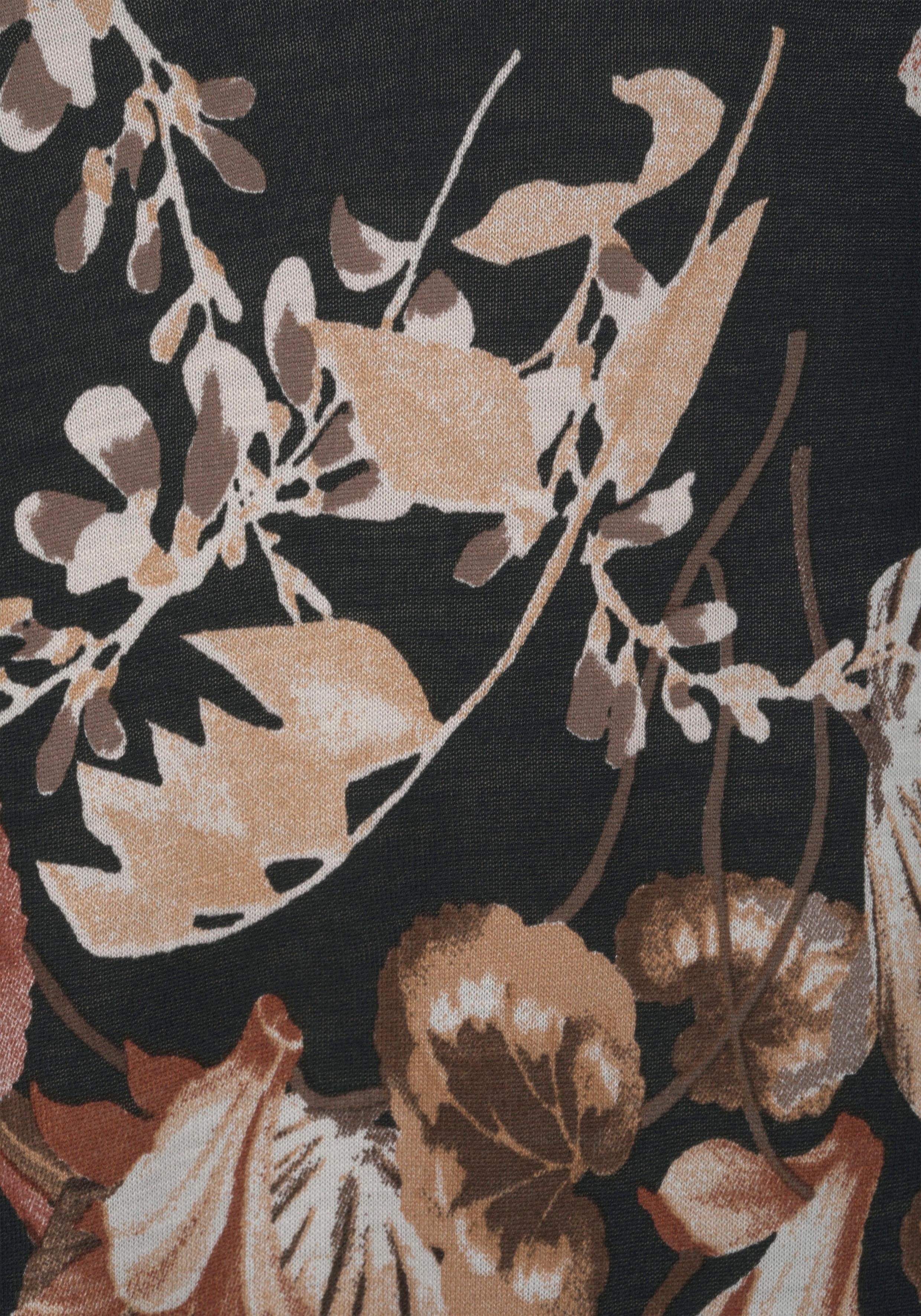 Lascana Strandjurk met ringen bij de halslijn, zomerjurk met bloemenprint