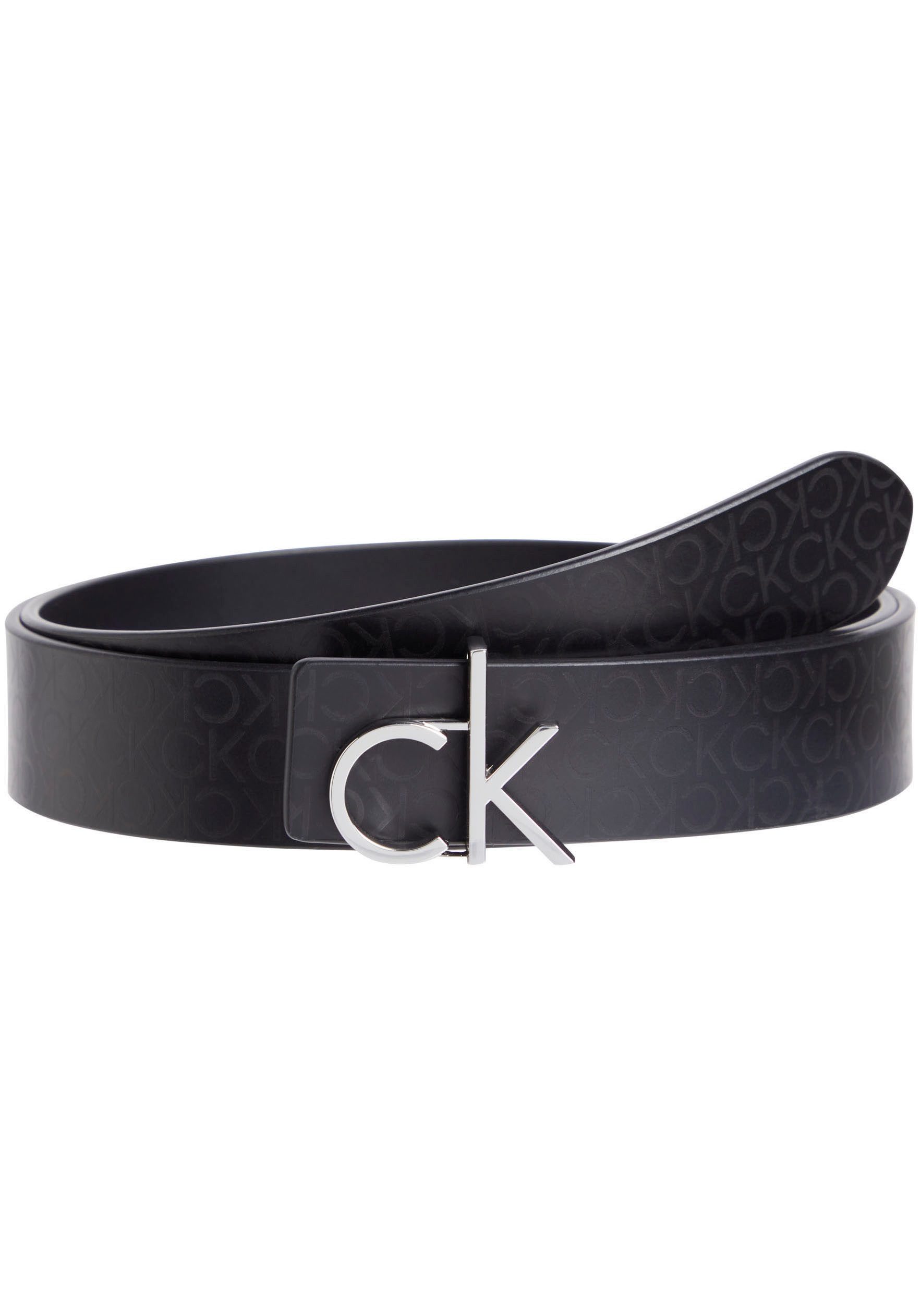 Calvin Klein Leren riem CK LOGO REVERSIBLE BELT 3.0 met logo-embossing als sluiting