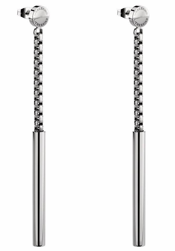 Liebeskind Berlin Oorstekers LJ-0148-E-61 met zirkoon (synthetisch) dames oorbellen zilver