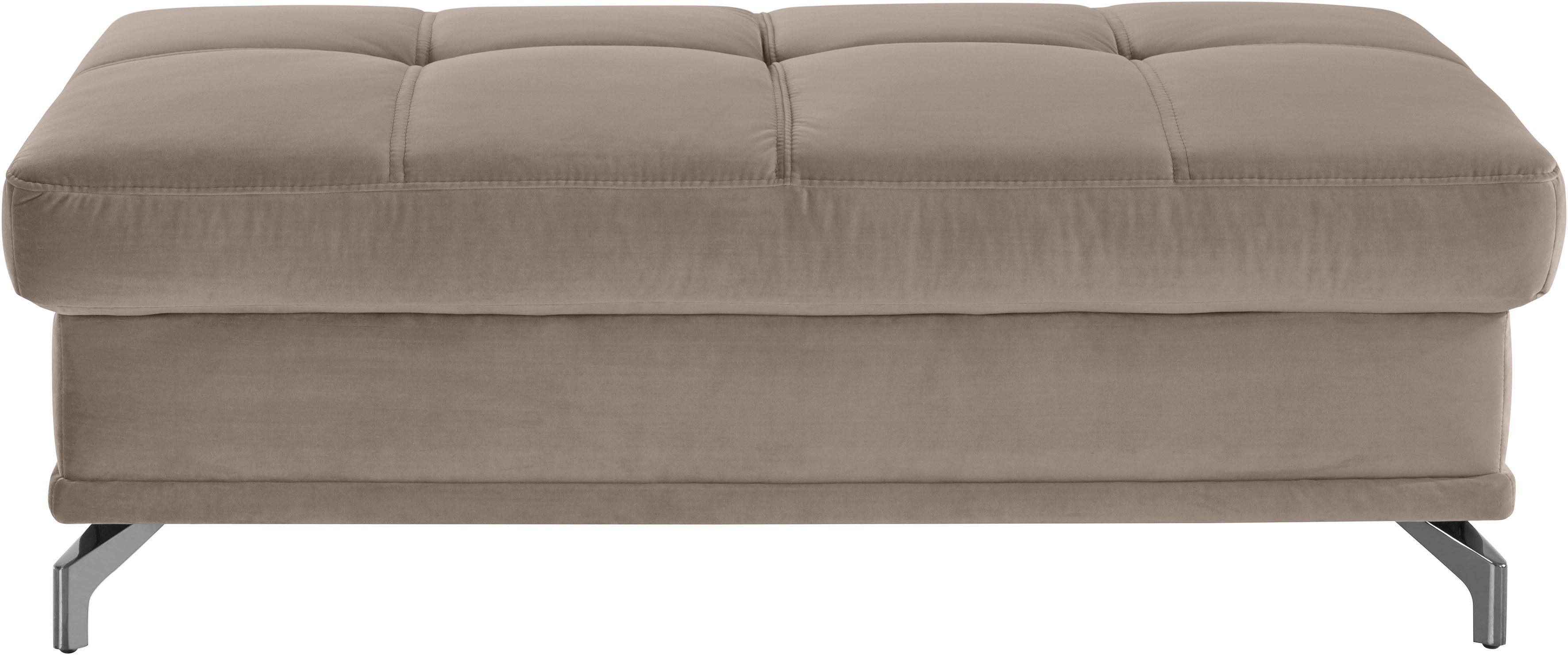 Places of Style Hocker Costello passend bij de serie, edele metalen voeten