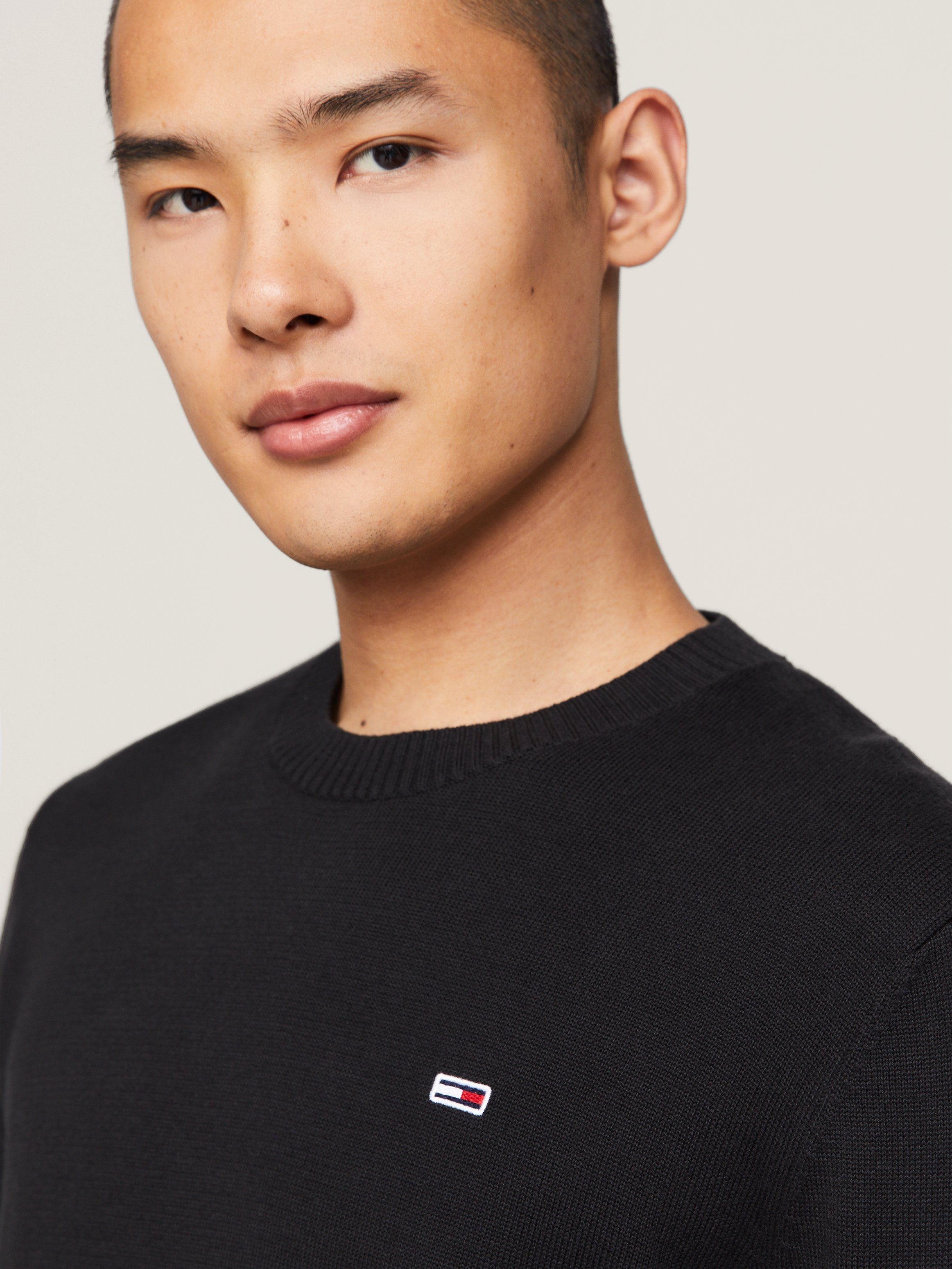 TOMMY JEANS Trui met ronde hals TJM SLIM ESSENTIAL LIGHT SWEATER