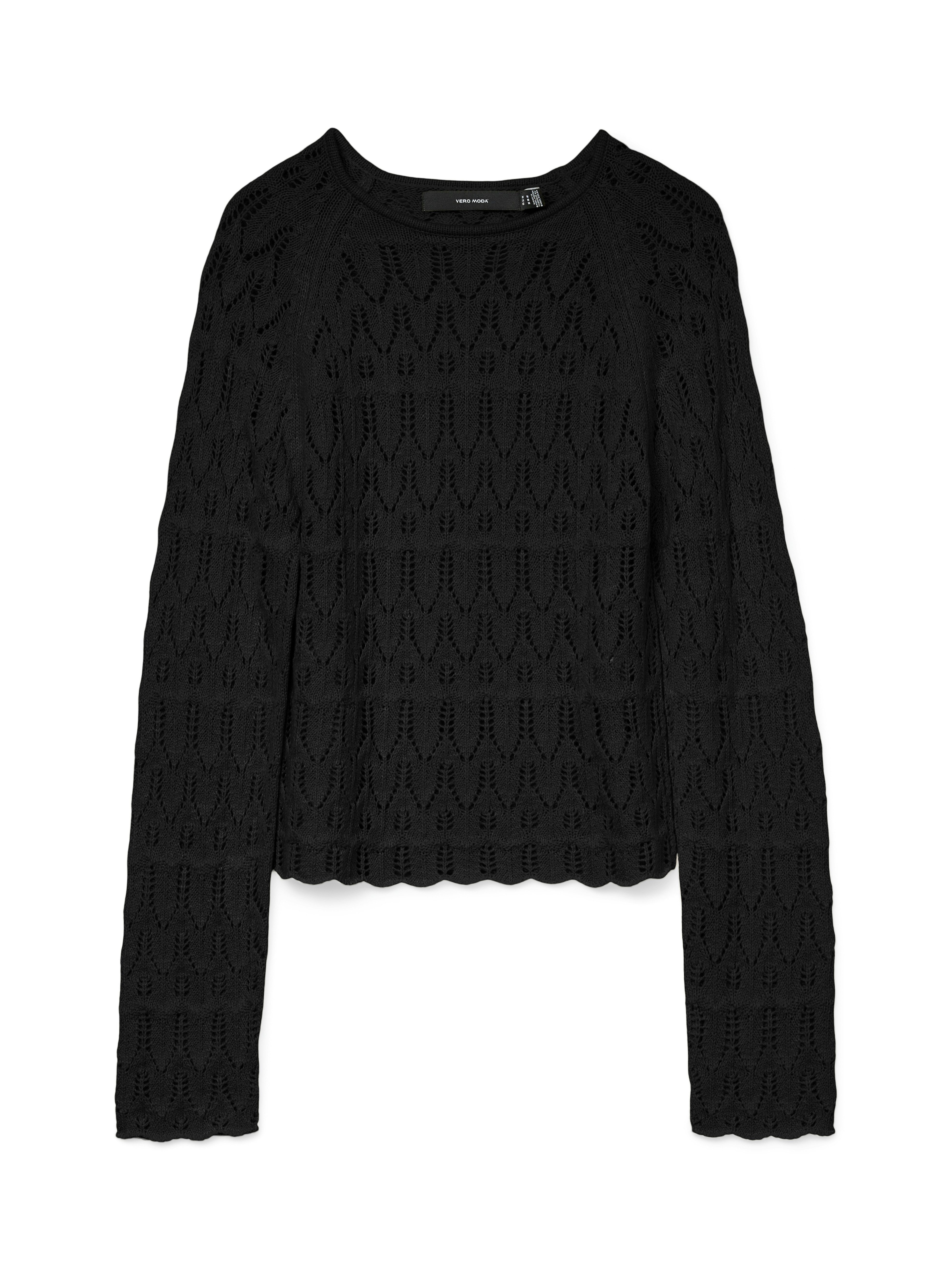 Vero Moda Gebreide trui VMNEWFABIENNE LS O-NECK PULLOVER NOOS