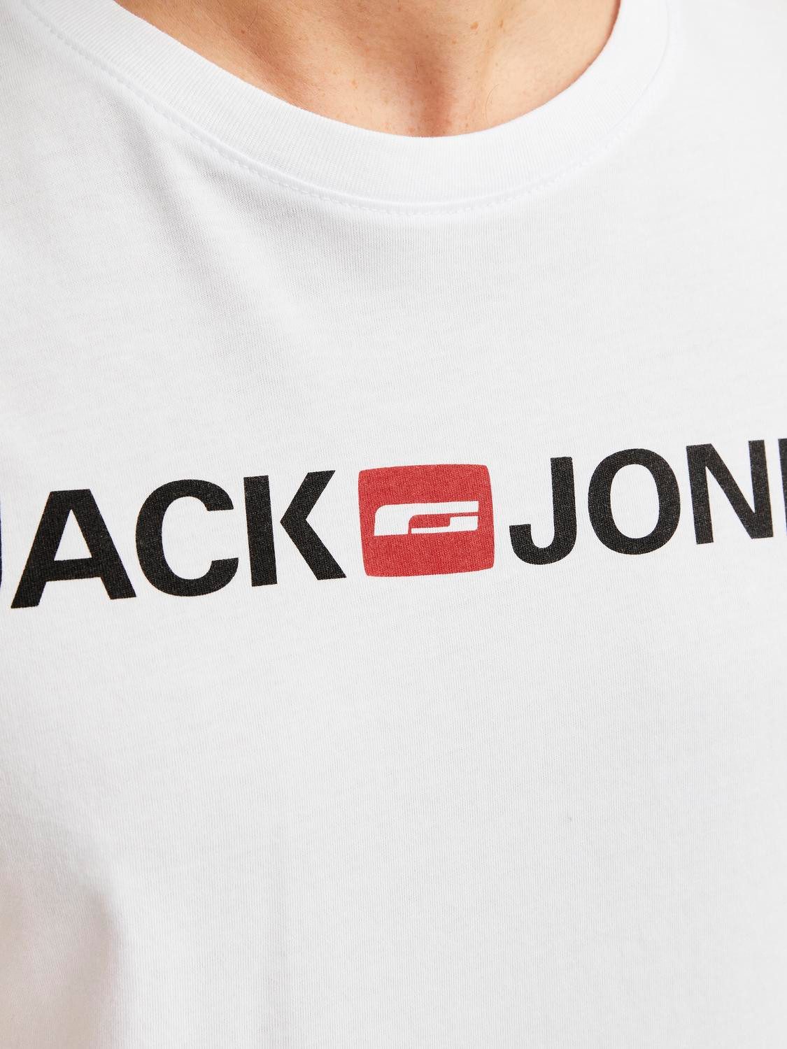 Jack & Jones Shirt met ronde hals JJECORP LOGO TEE SS CREW NECK 3PKMP NOOS (3-delig, Set van 3)