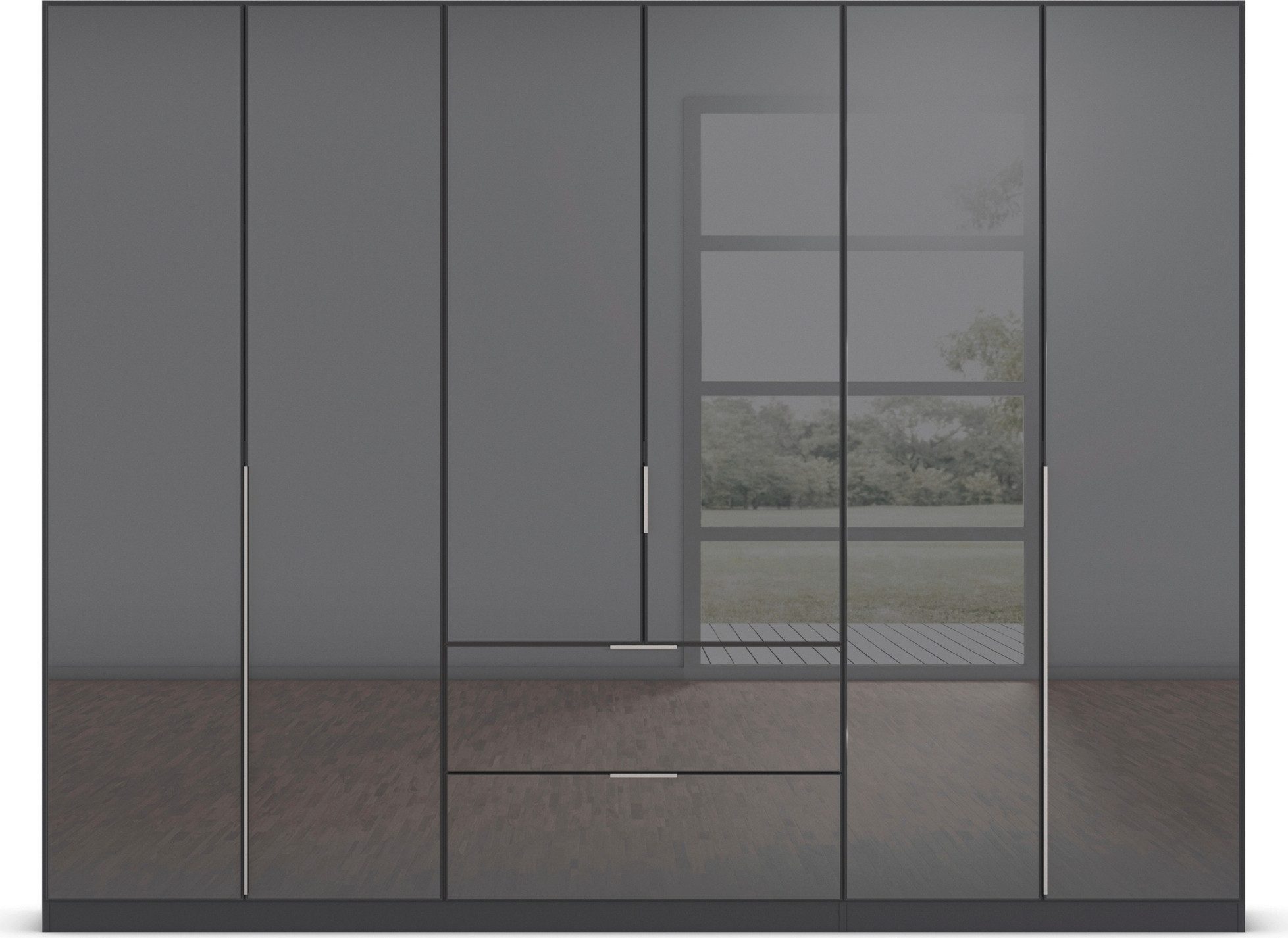 rauch Draaideurkast Kledingkasten kast garderobe AGORDO met glazen front