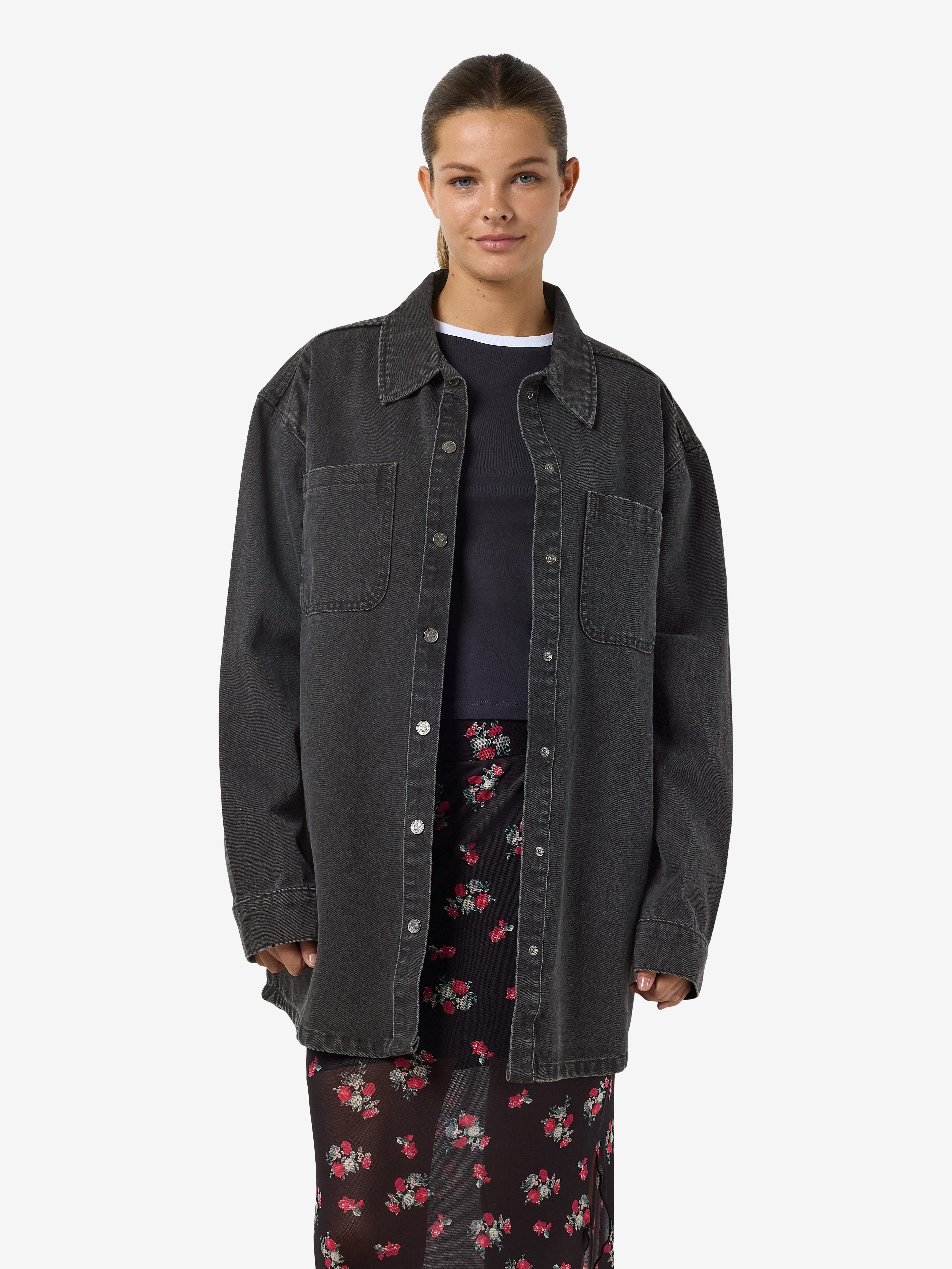 Noisy may Jeansjack NMALVA L/S DNM SHACKET AZ387BL NOOS
