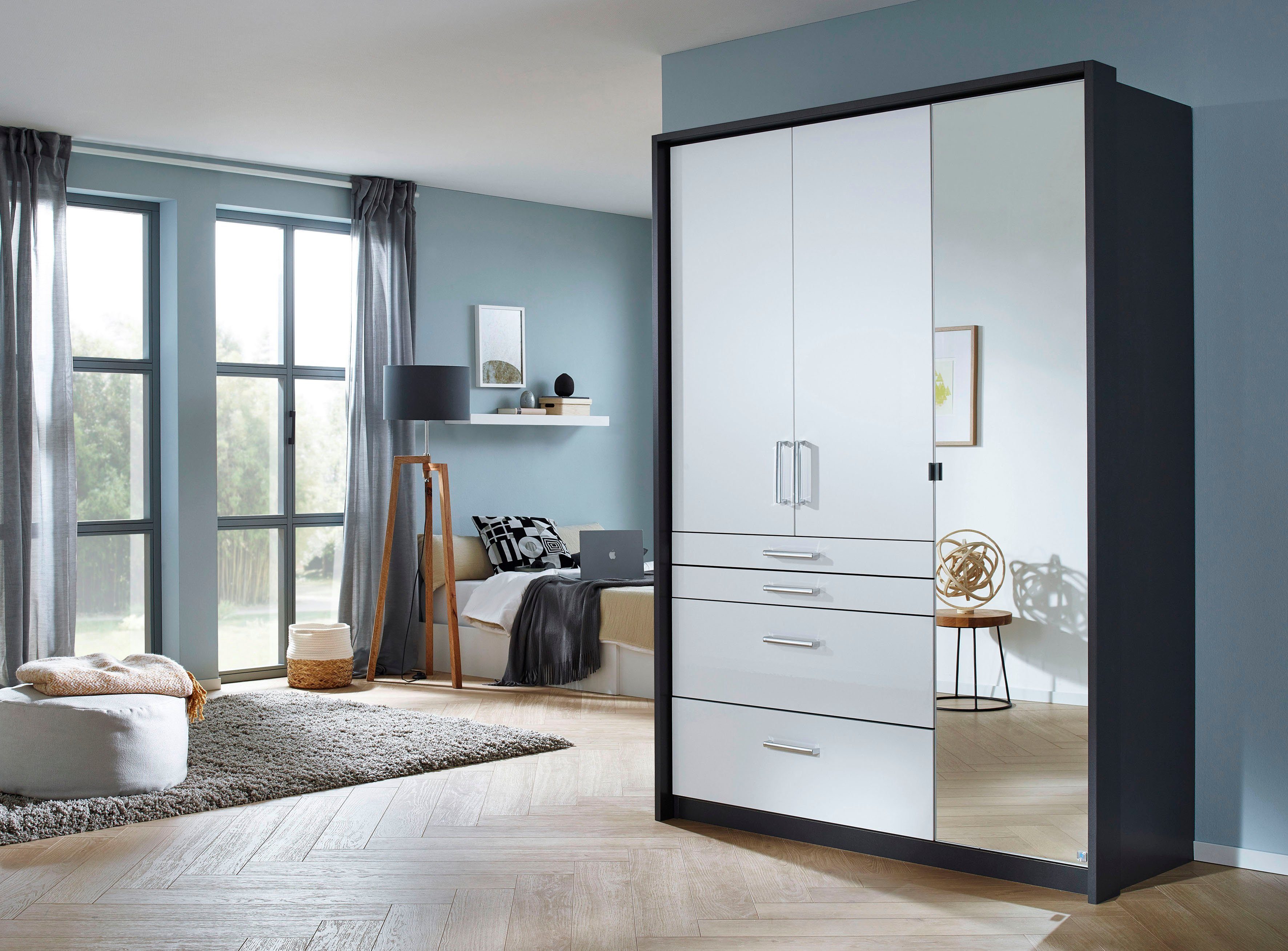 rauch Draaideurkast Kledingkast kast garderobe garderobekast topseller HOMBURG inclusief passe-partout, bovenste lade met indeling made in germany