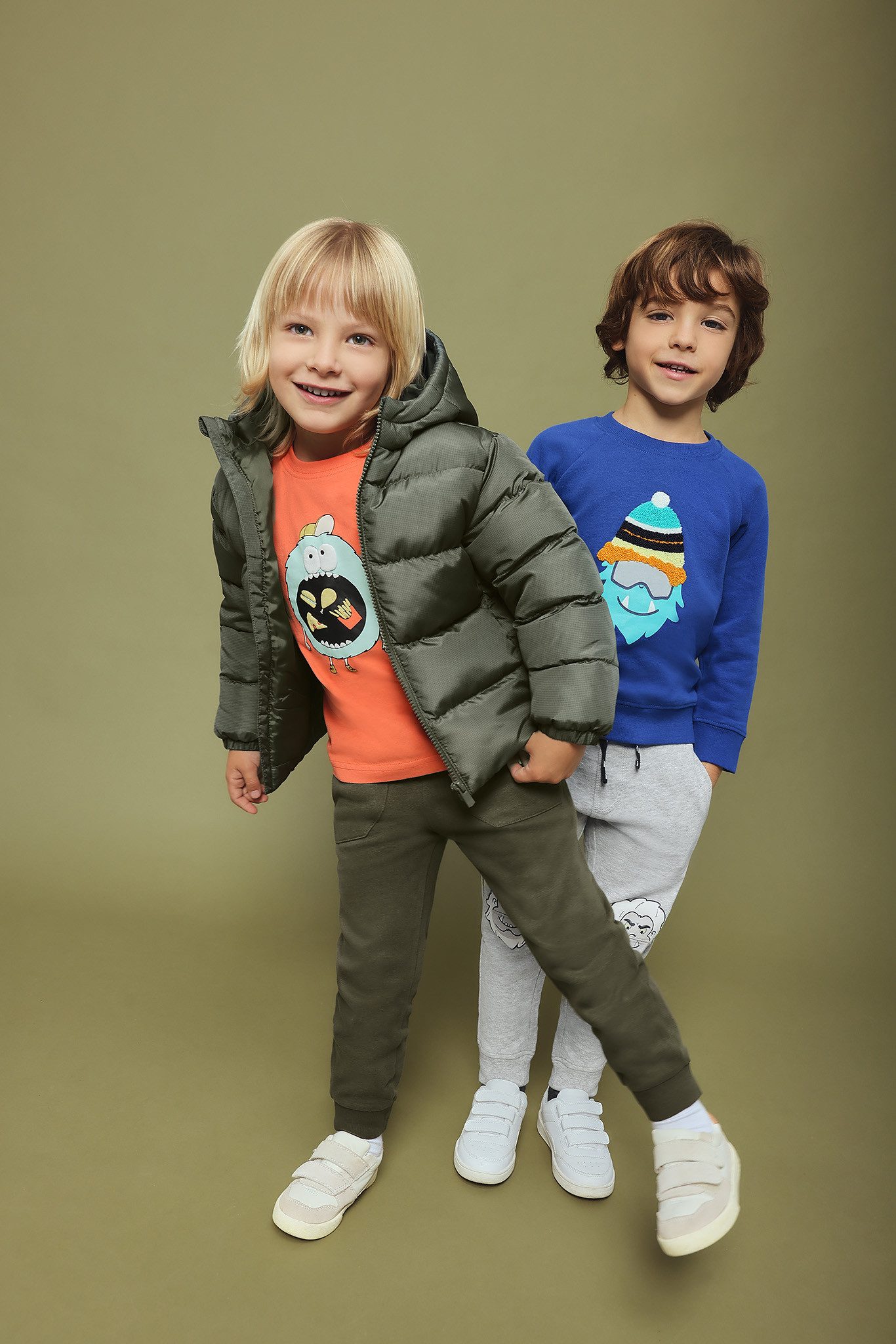 Blue Seven Gewatteerde jas met praktische capuchon