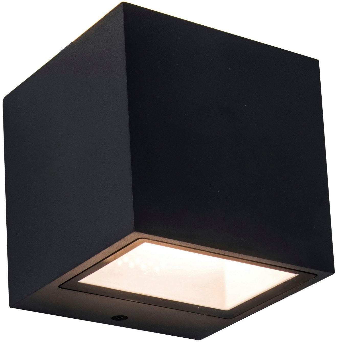 Lutec wandlamp LED Gemini mini matzwart 9W