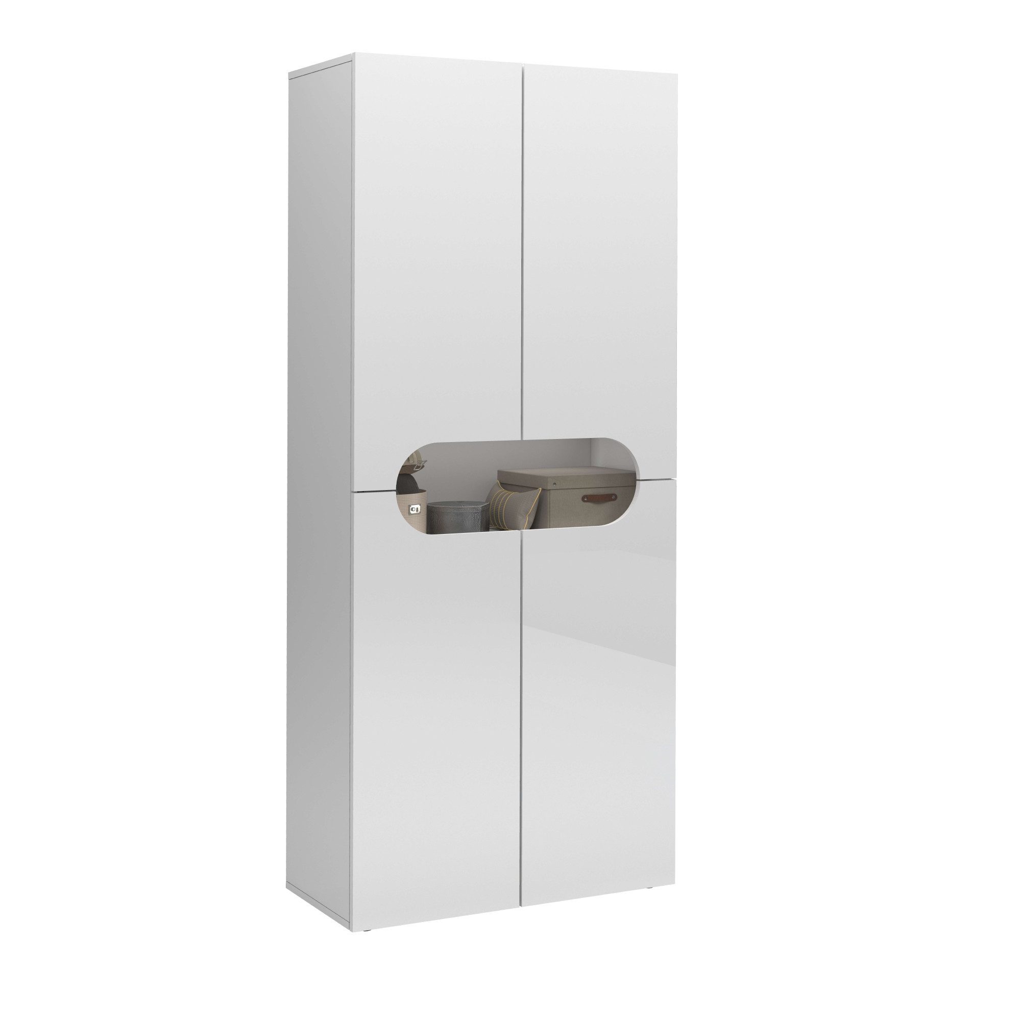 INOSIGN Schoenenkast Real, schoenenkast, schoenencommode, schoenenrek, breedte 80 cm, hoogte 190 cm