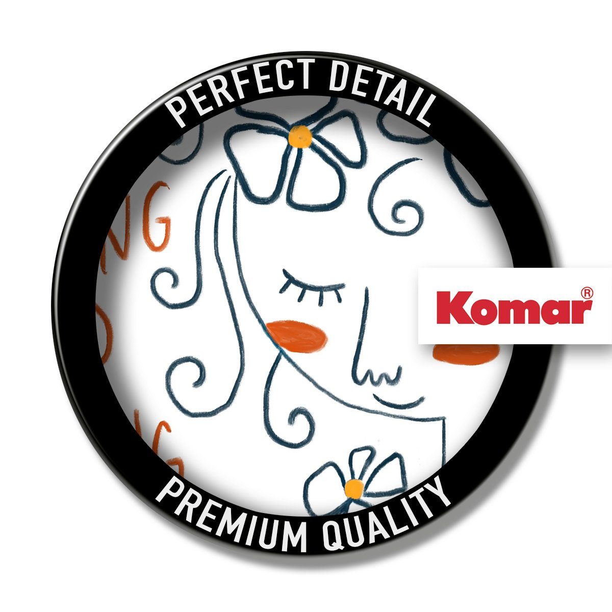 Komar Artprint op linnen Keep Growing - Afmeting 30 x 30 cm (1 stuk)