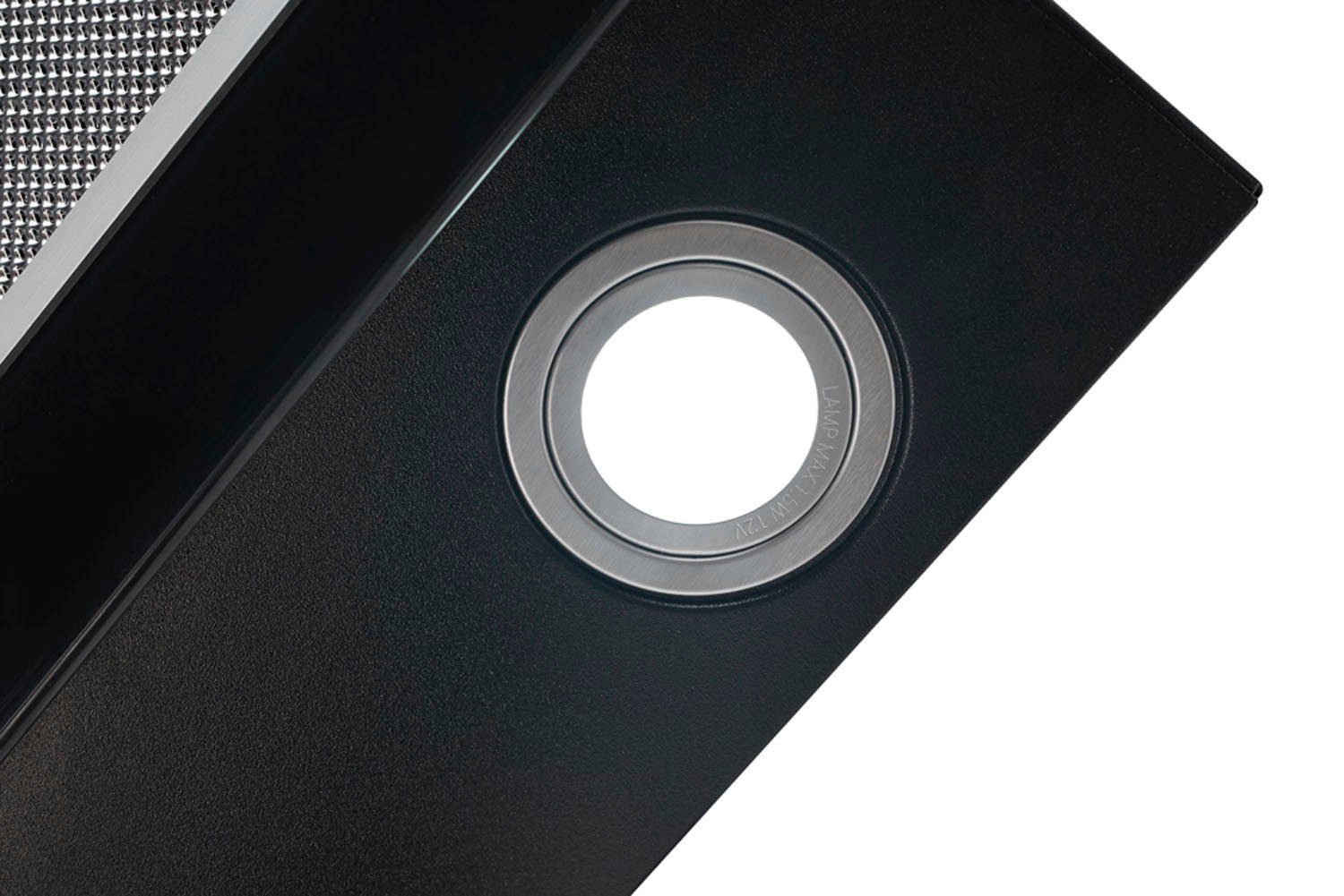 RESPEKTA Schuine wandkap 60 cm, 9 vermogensniveaus, led-verlichting, geschikt voor afzuiging en recirculatie