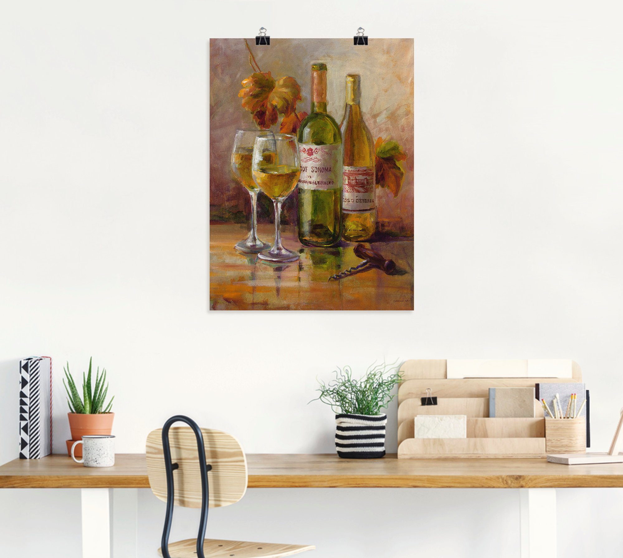Artland Artprint Open wijn II als artprint op linnen, poster in verschillende formaten maten