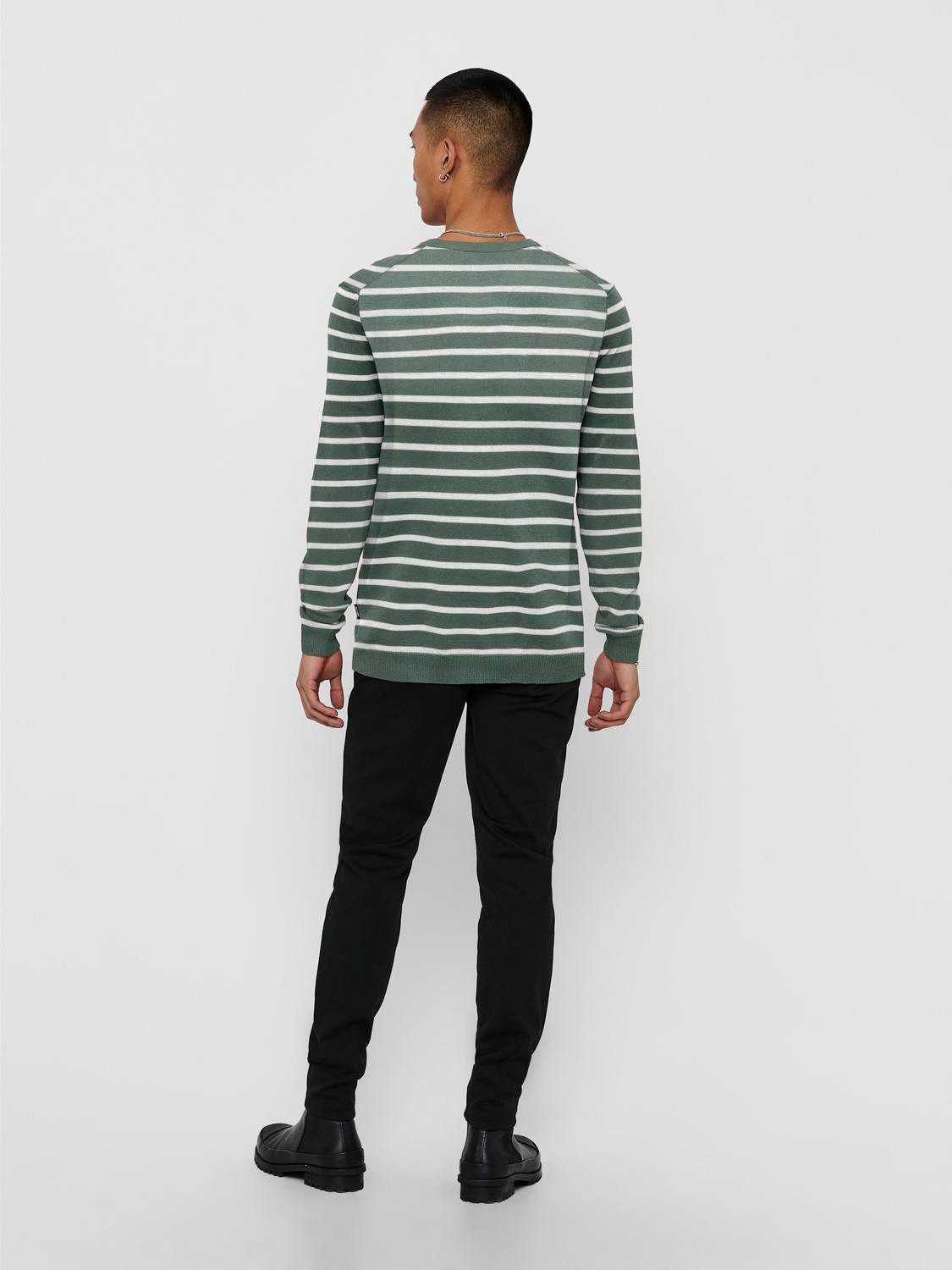 ONLY & SONS Trui met ronde hals ONSALEX 12 SOLID CREW NECK KNIT