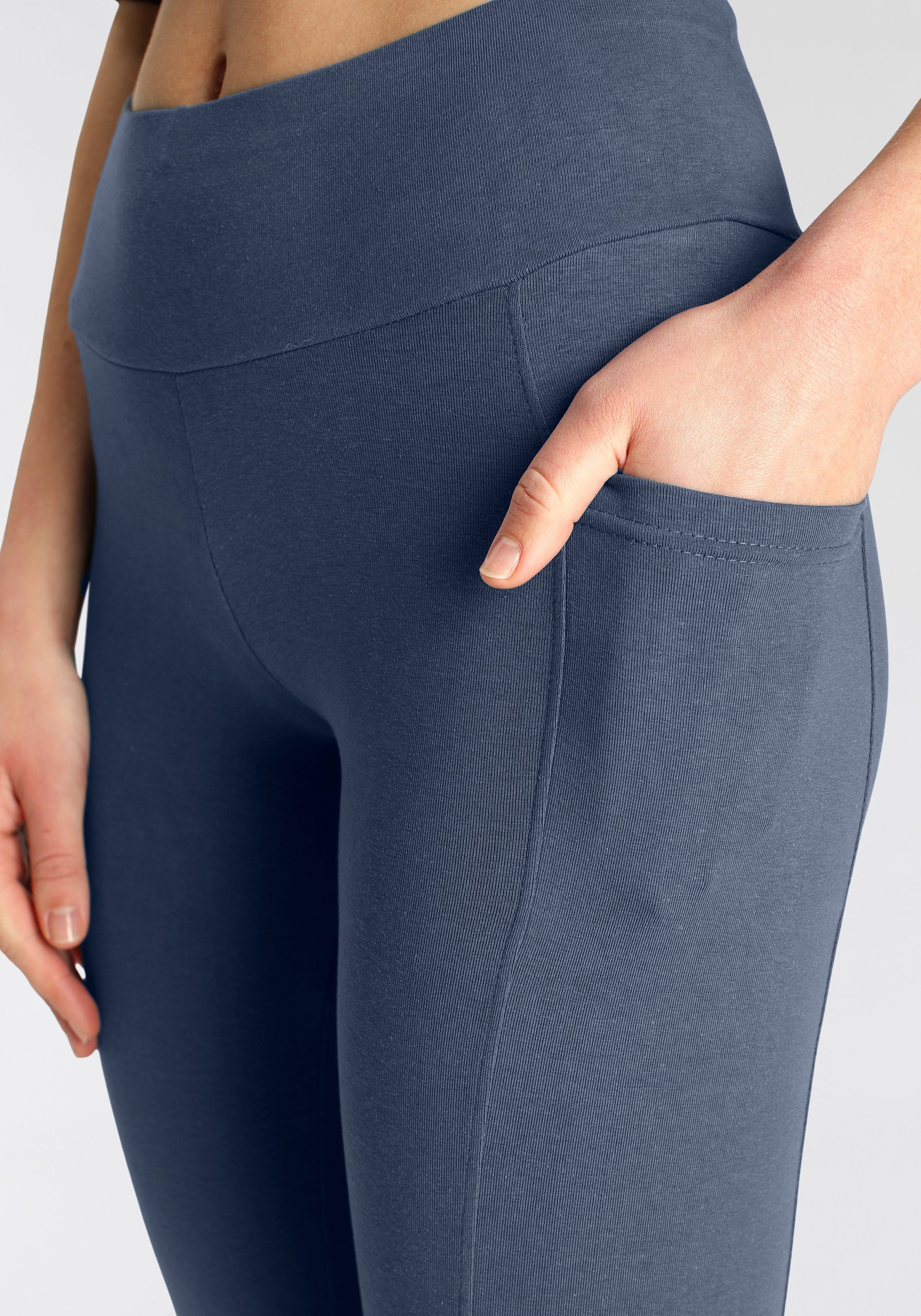 Vivance Caprilegging met 2 telefoontasjes