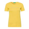 united colors of benetton t-shirt met glinsterende merken-print voor geel