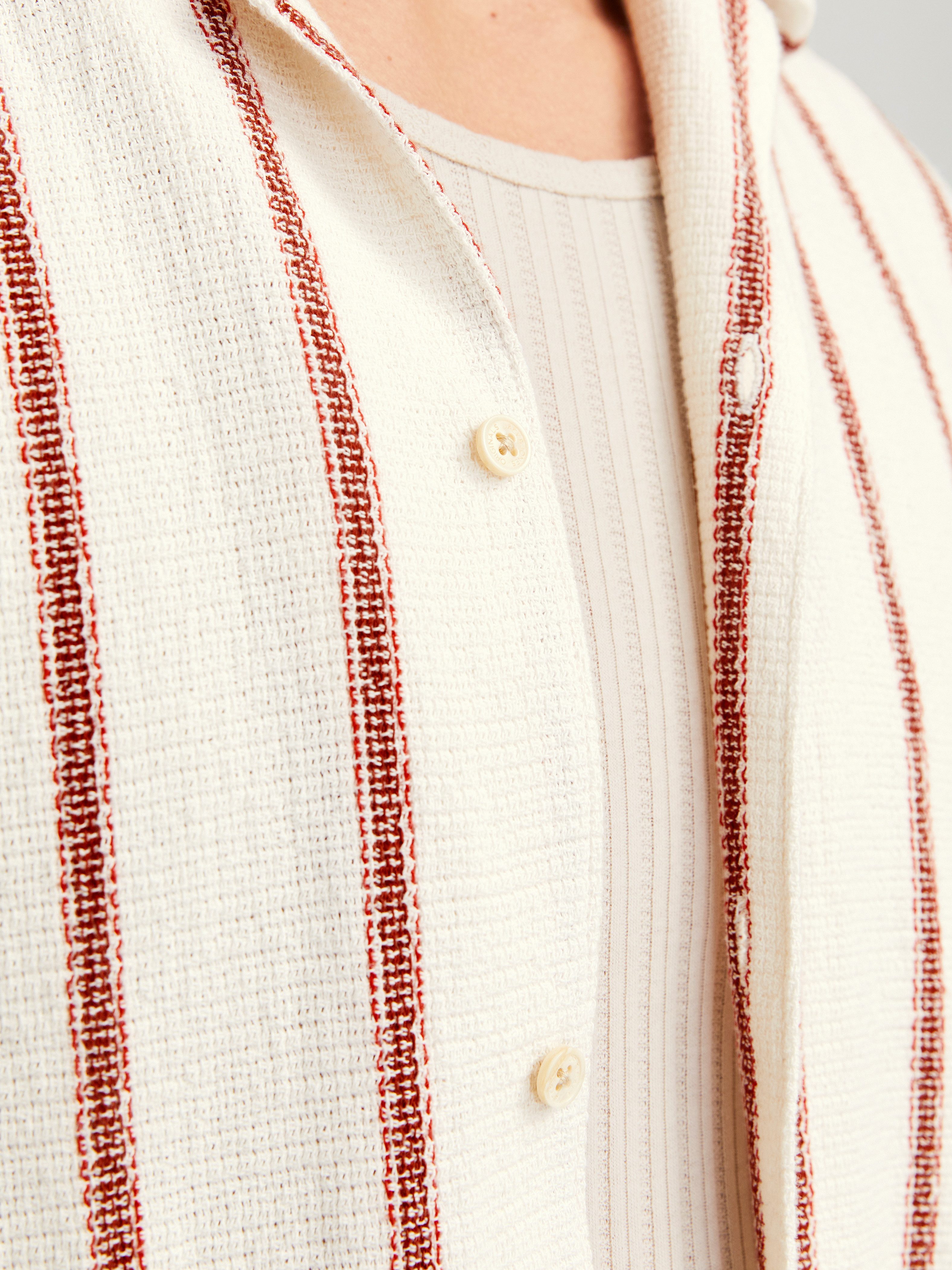 Jack & Jones Overhemd met korte mouwen JORCOBA STRIPE RESORT SHIRT SS SN