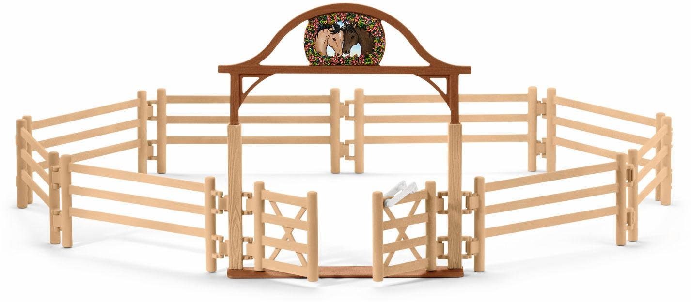 Schleich® Speelwereld Horse Club, Paardenwei met toegangspoort (42434)