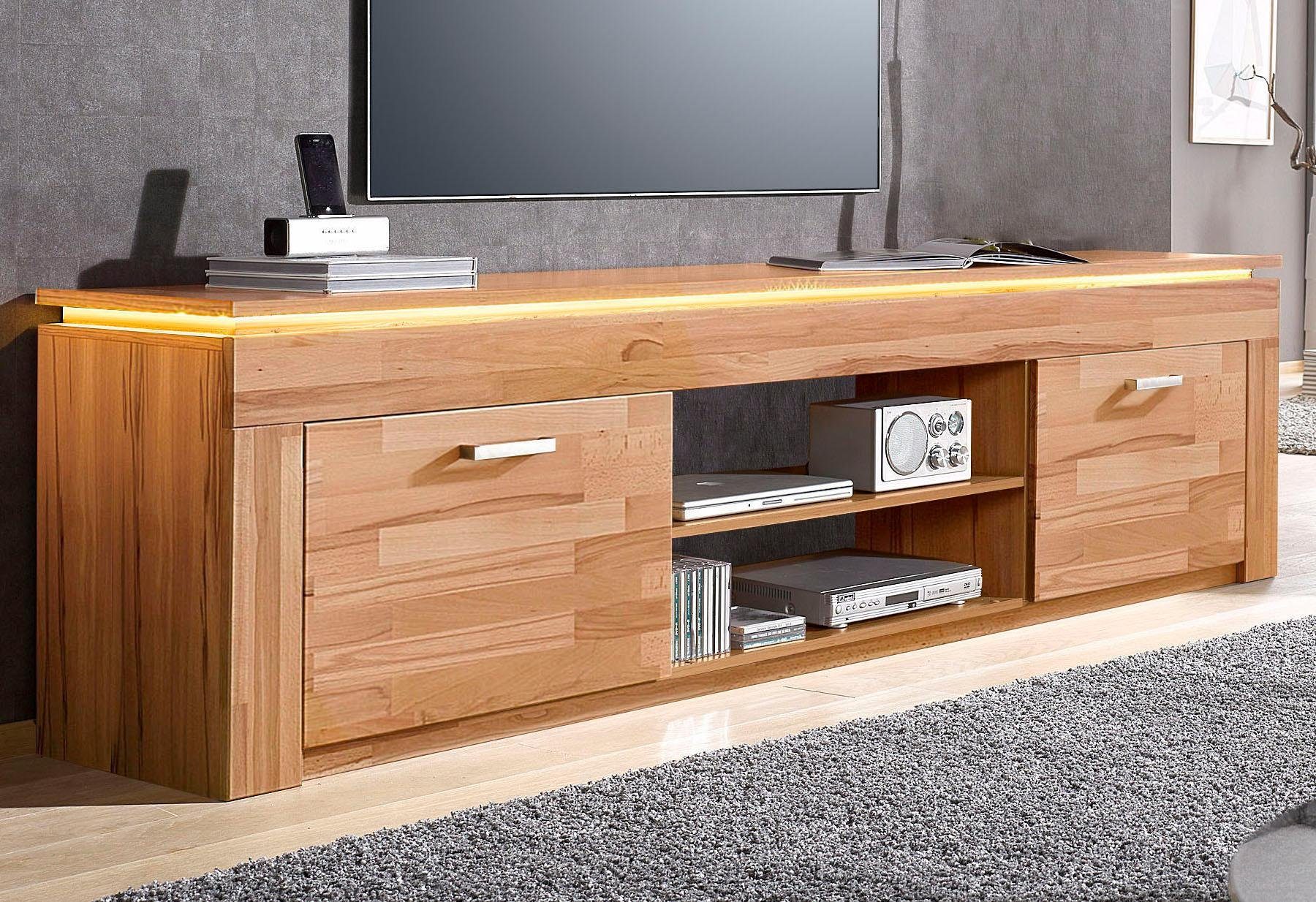 VOGL Möbelfabrik Tv-meubel Breedte 222 cm lowboards beige
