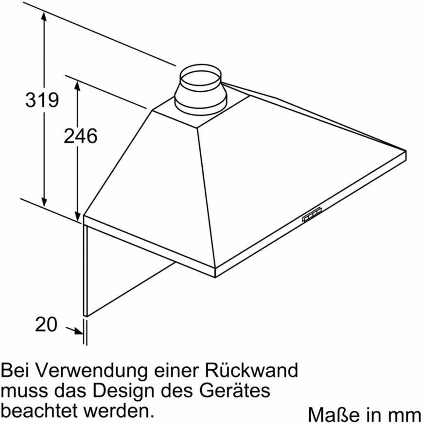 NEFF Wandkap D62PBC0N0 60 cm breed