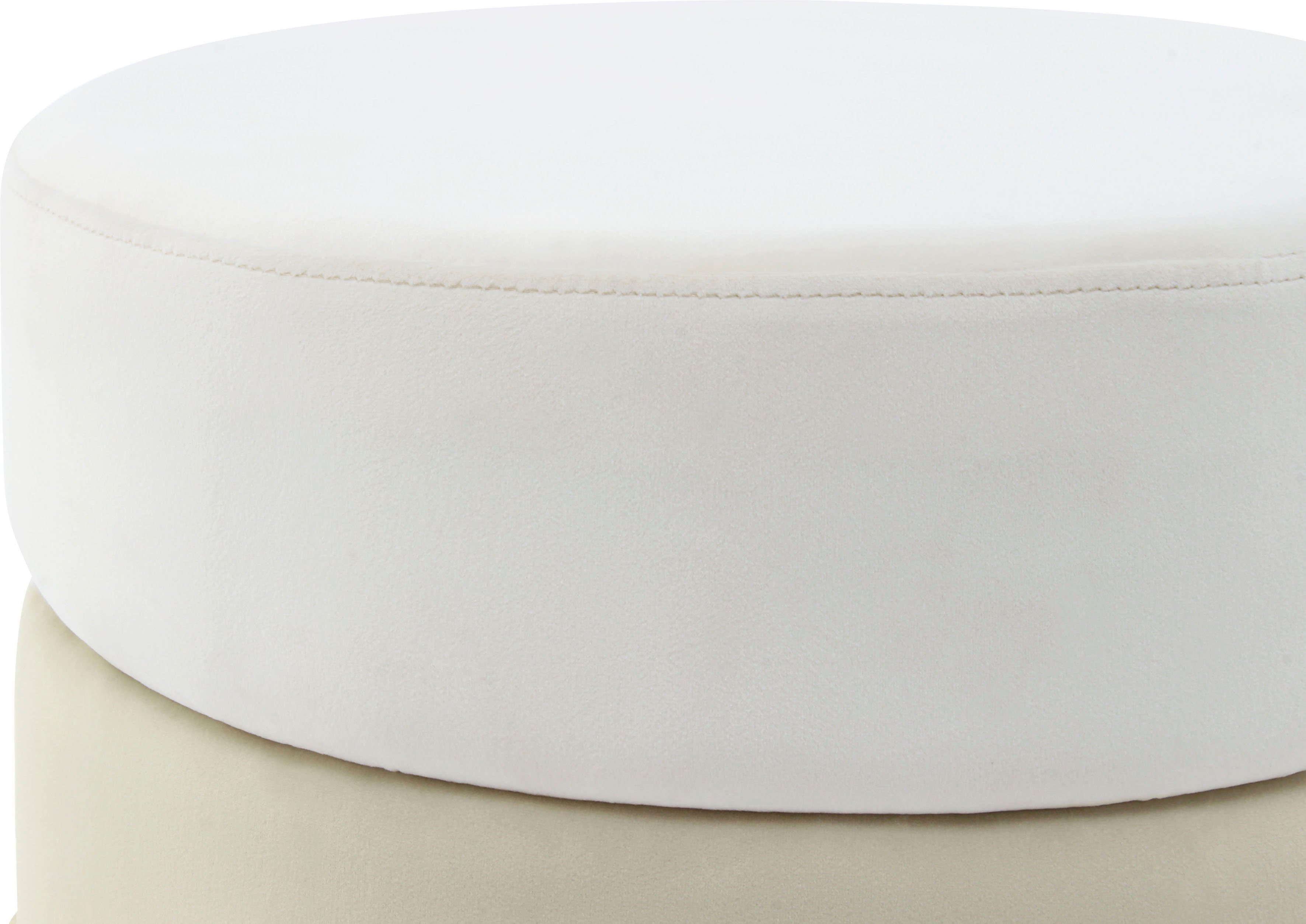 Kayoom Zithocker Kruk Matilda 125, comfortabele ronde vorm, gezellige designkruk (1 stuk)