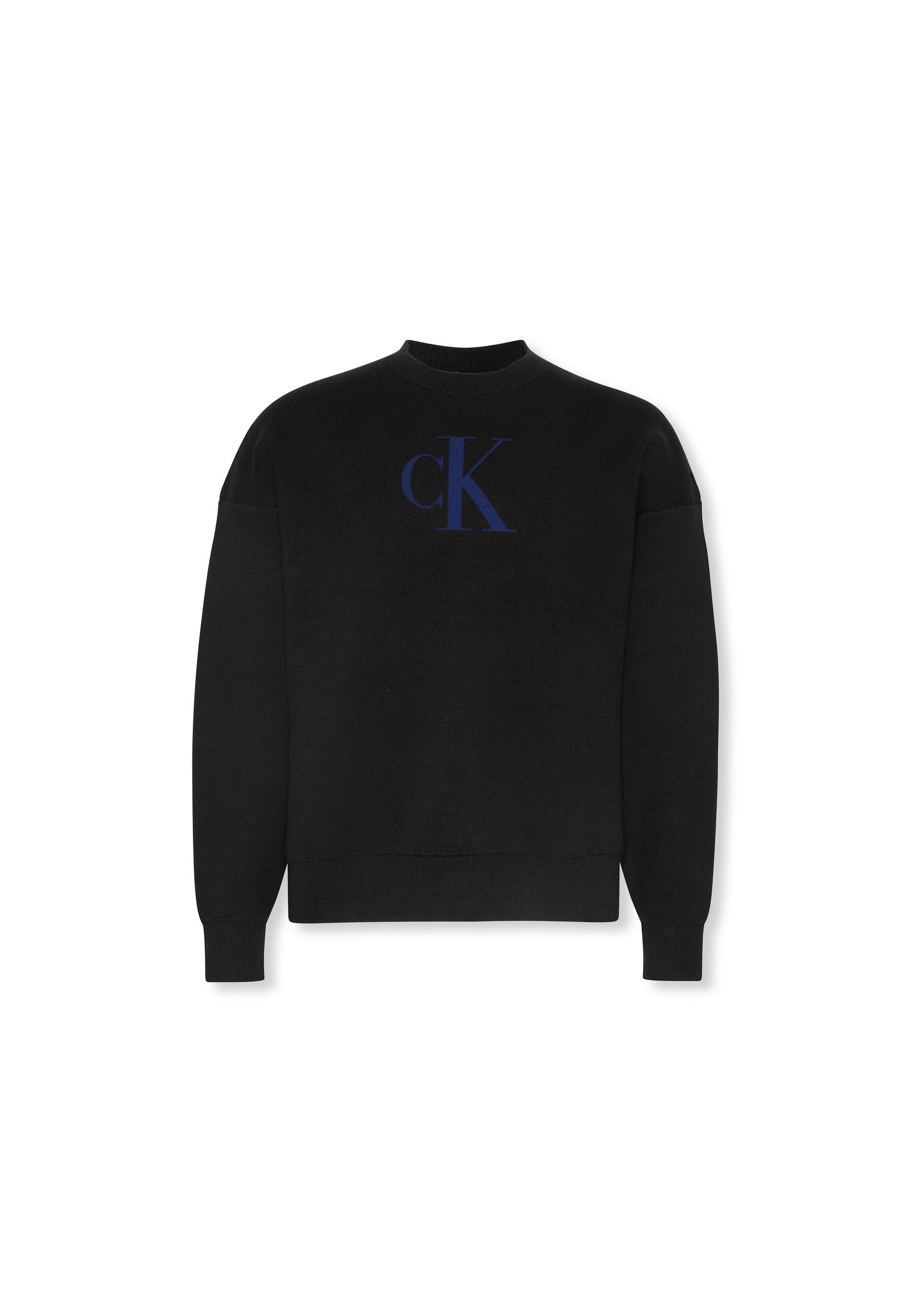 Calvin Klein Trui met ronde hals LS CTTN CASHMERE 3D LOGO CRWNK S