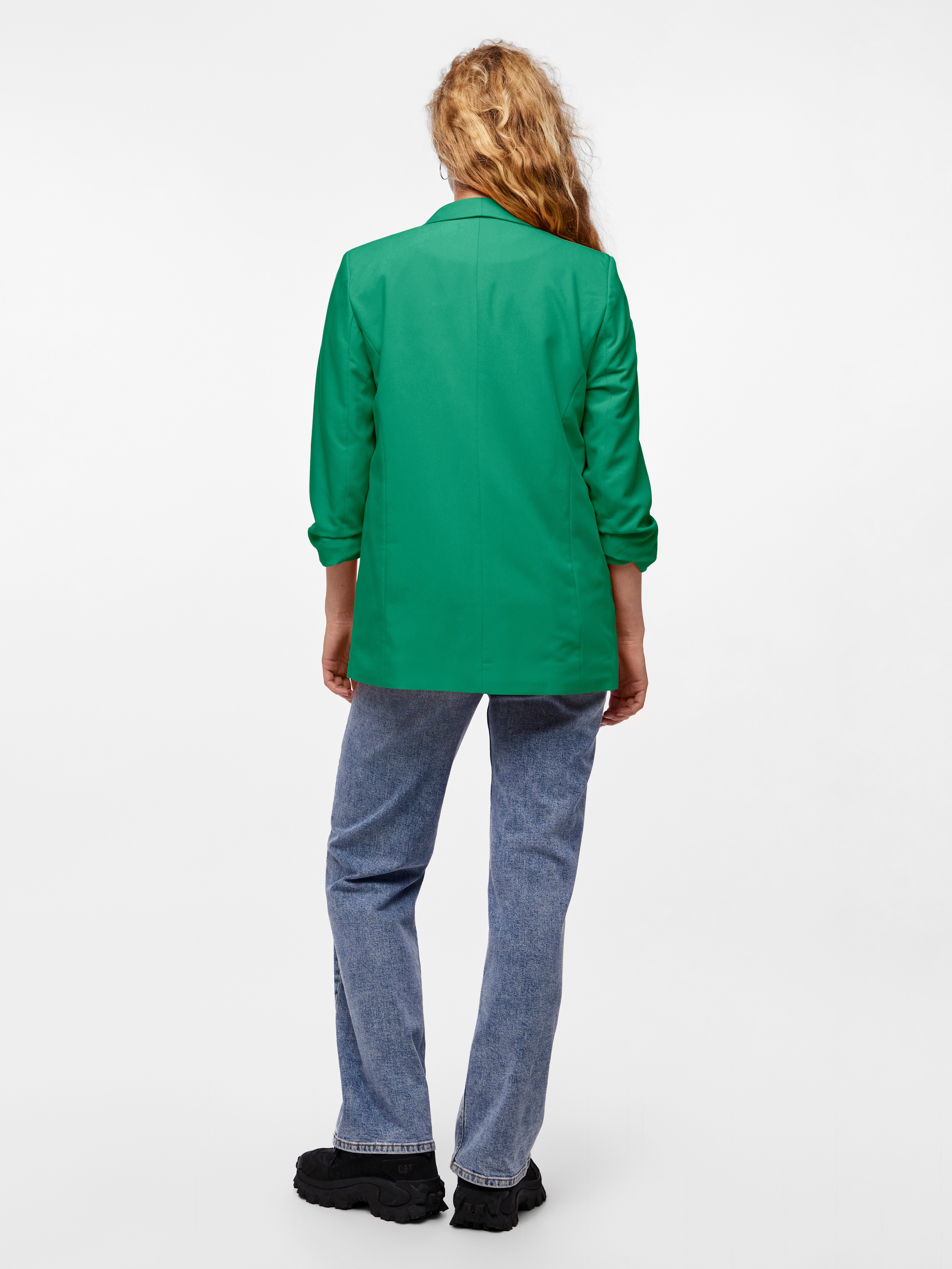 pieces Blouseblazer PCBOSELLA 3/4 BLAZER NOOS met plooidetail op de mouw