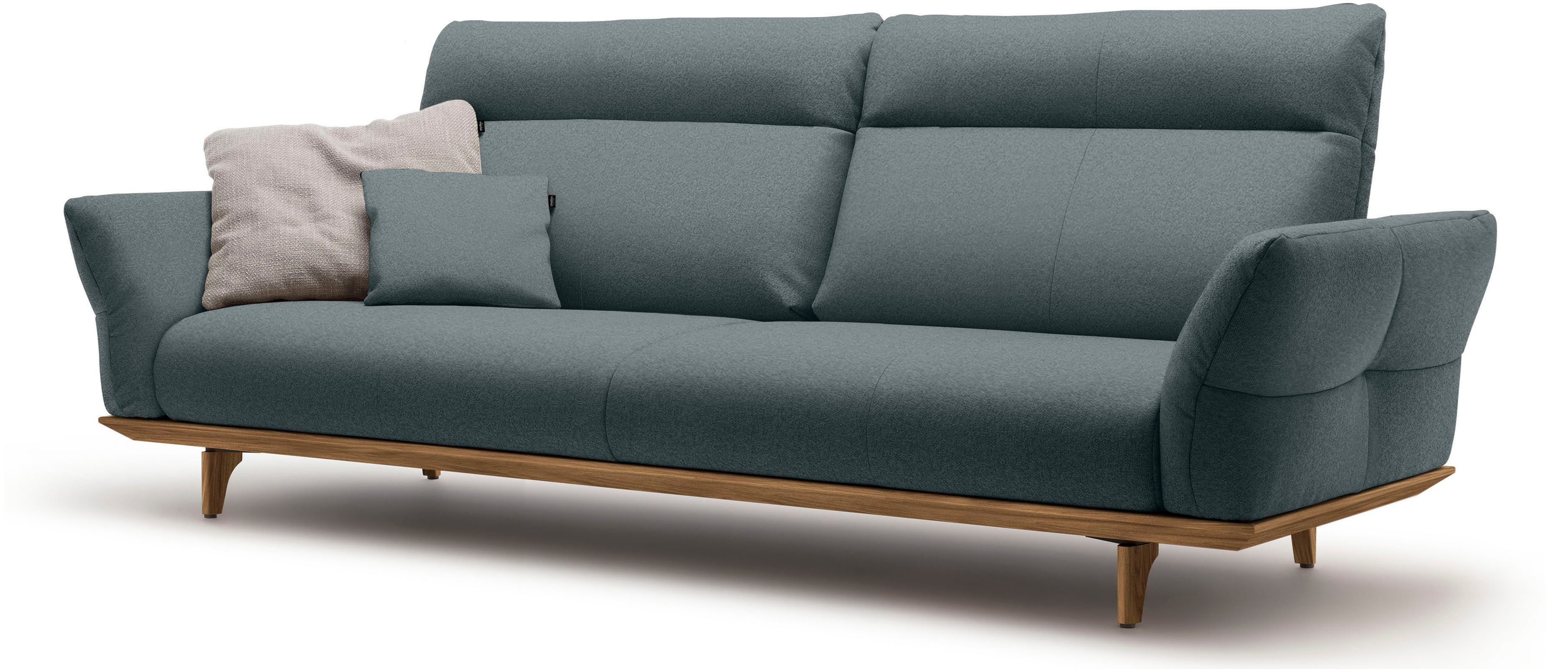 Creation BY ROLF BENZ 4-zitsbank Hs.460 Onderstel in walnotenhout, walnotenhouten poten, breedte 248 cm