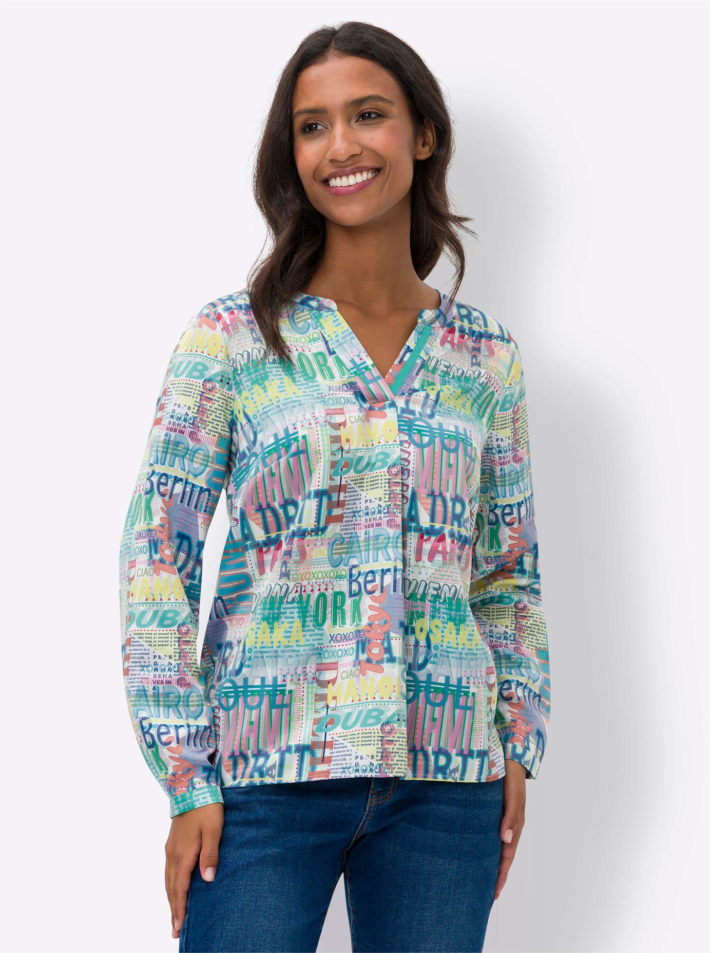 heine Gedessineerde blouse