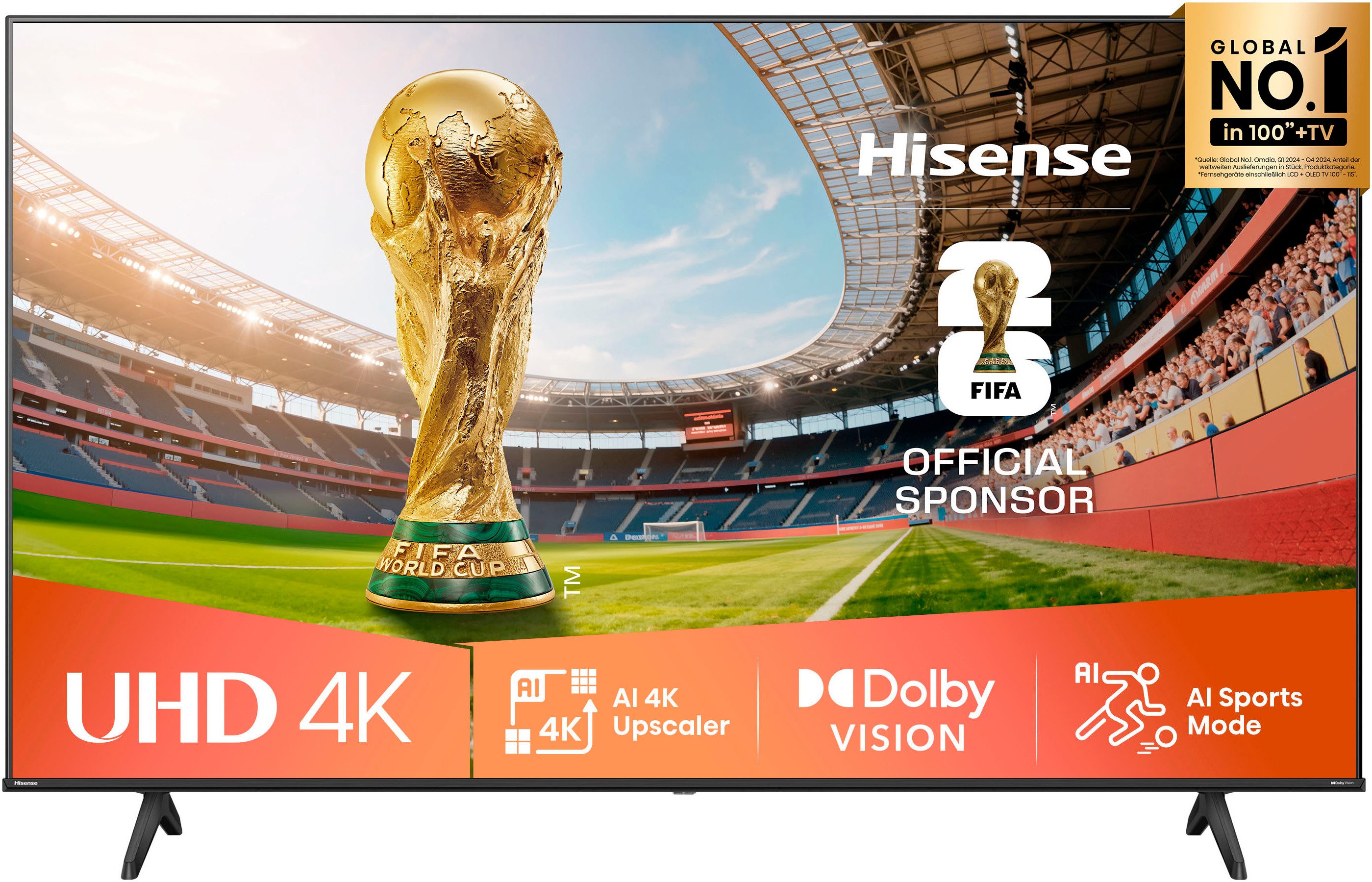Hisense Led-TV 58E6NT, 146 cm / 58", 4K Ultra HD, Smart TV