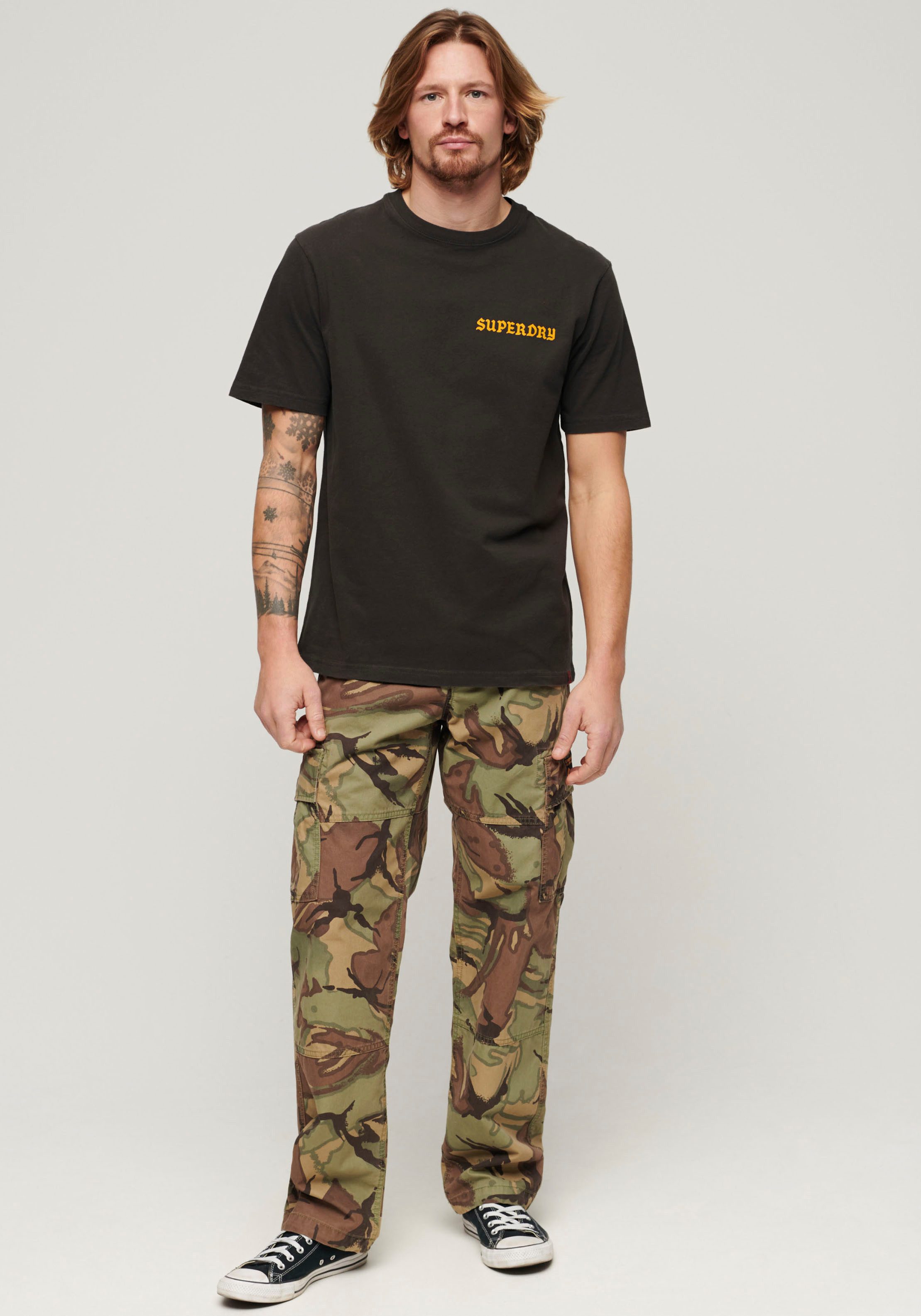 Superdry Shirt met print SD-TATTOO GRAPHIC LOOSE T SHIRT