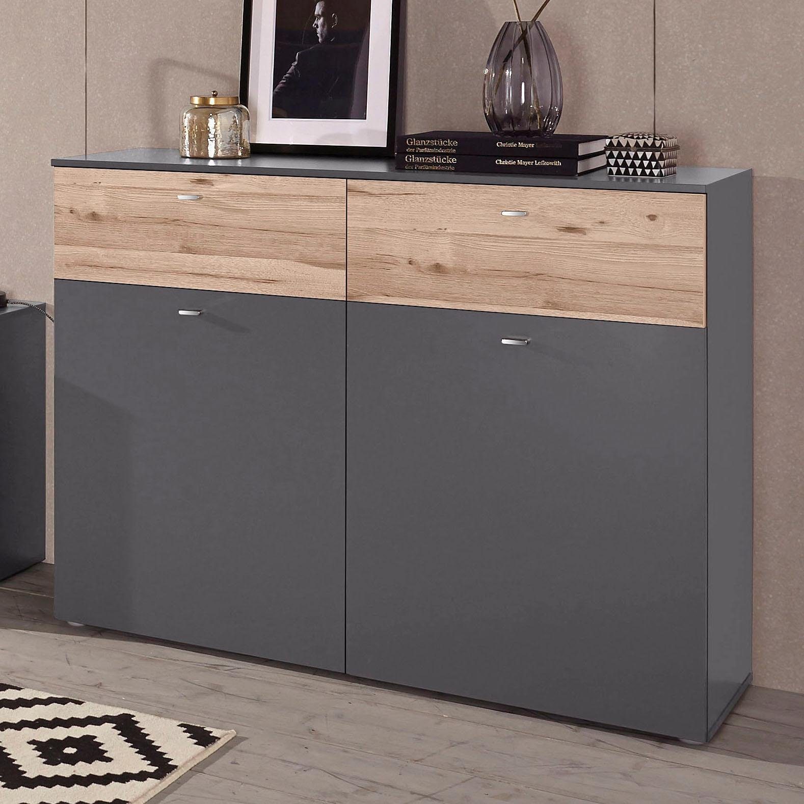 FORTE Kast Como Breedte 120 cm dressoirs grijs