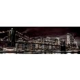 reinders! decoratief paneel new york 's nachts 156x52 cm zwart