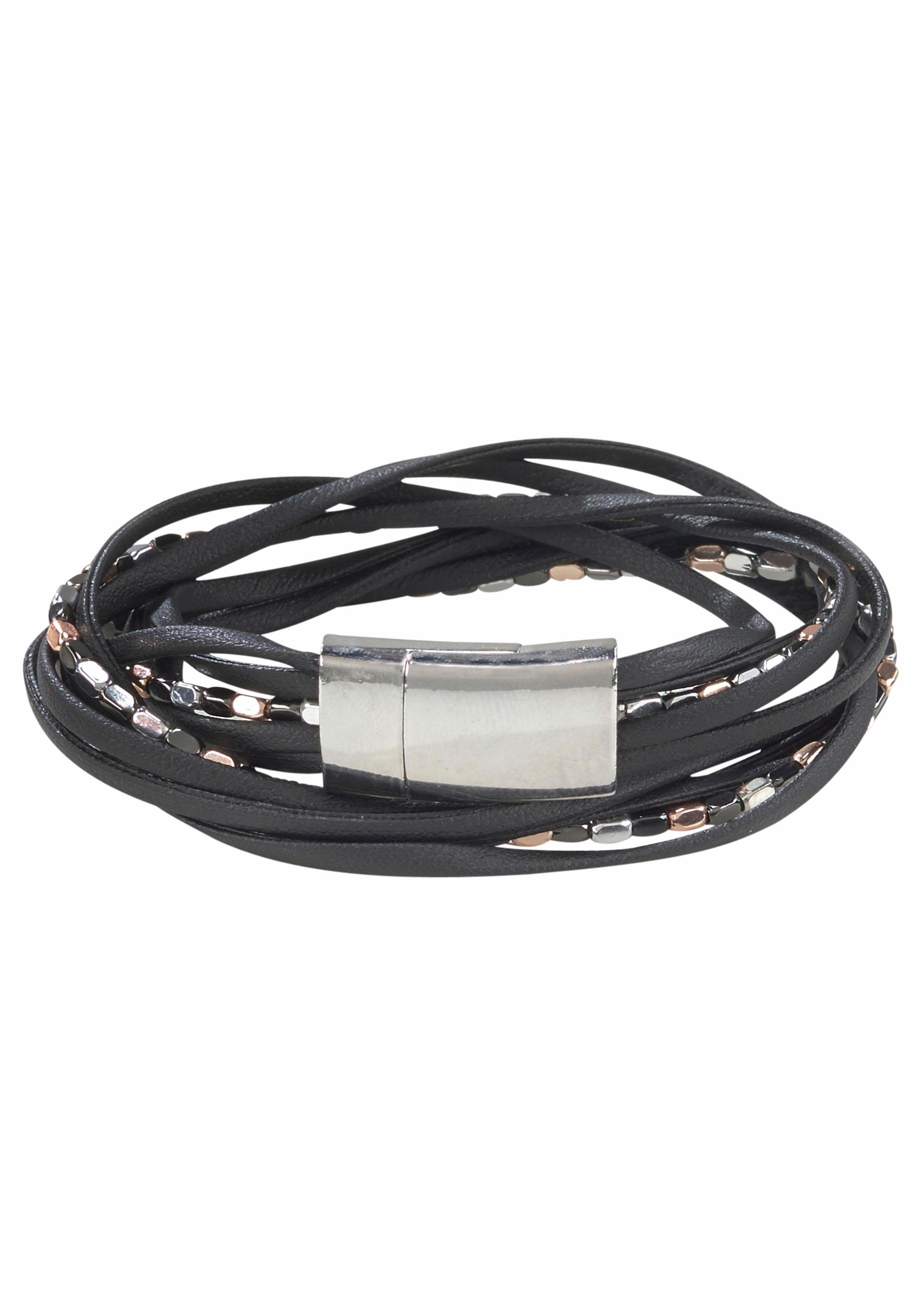 Firetti Wikkelarmband Meer-rijig, met metalen elementen (1-delig)