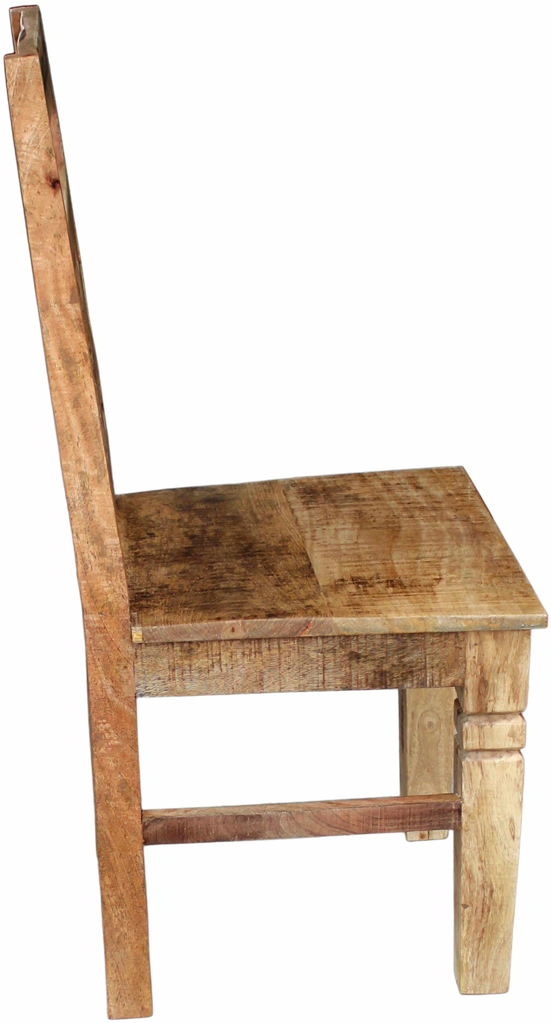SIT Stoel met 4 poten Rustiek (set, 2 stuks)