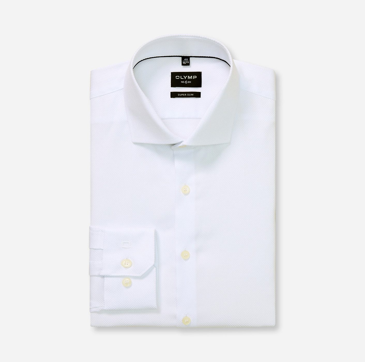 OLYMP Overhemd met lange mouwen No 6 six Royal Kentkraag, business overhemd, super slim fit