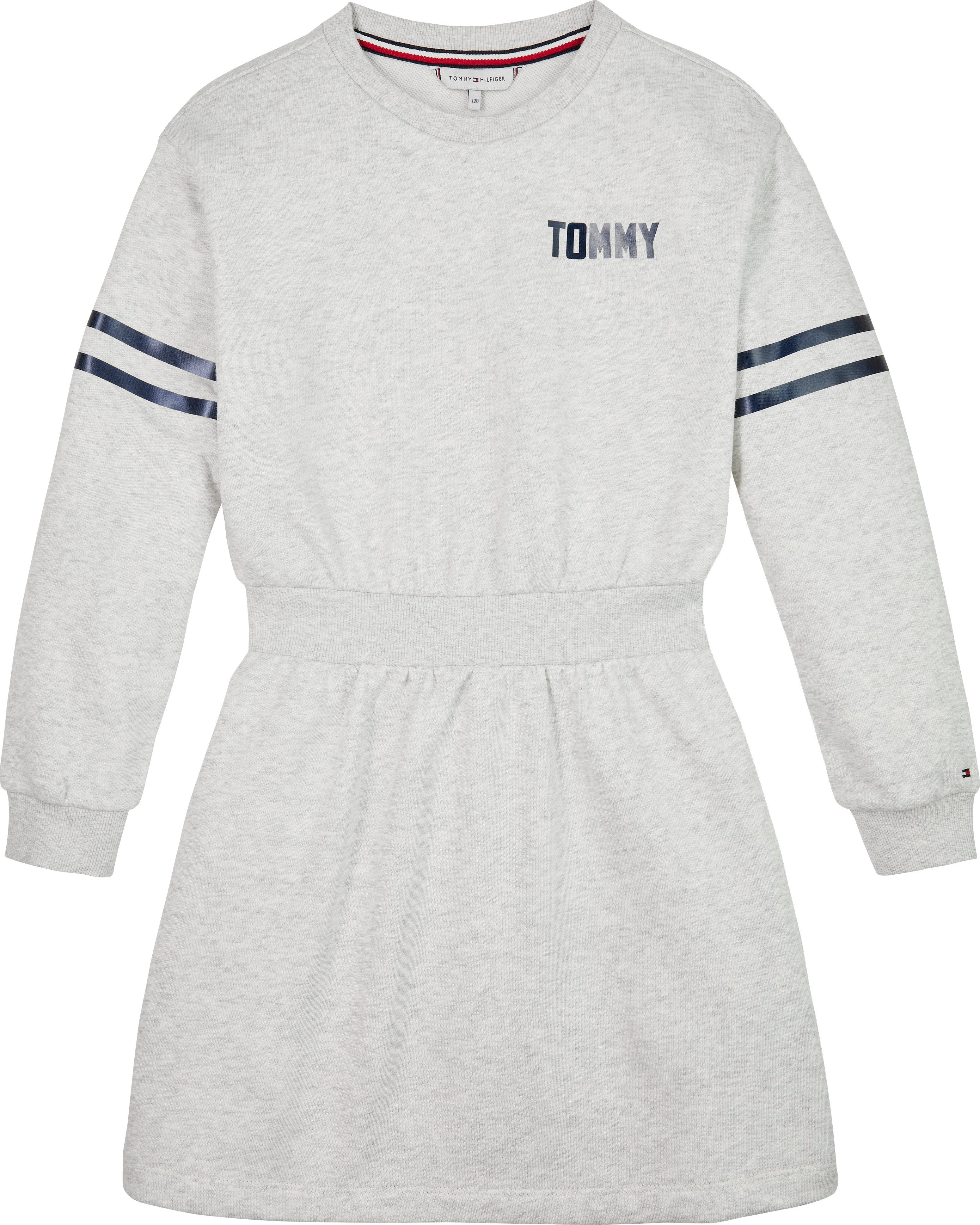 Tommy Hilfiger Sweatjurk SATIN APPLIQUE HWK DRESS LS