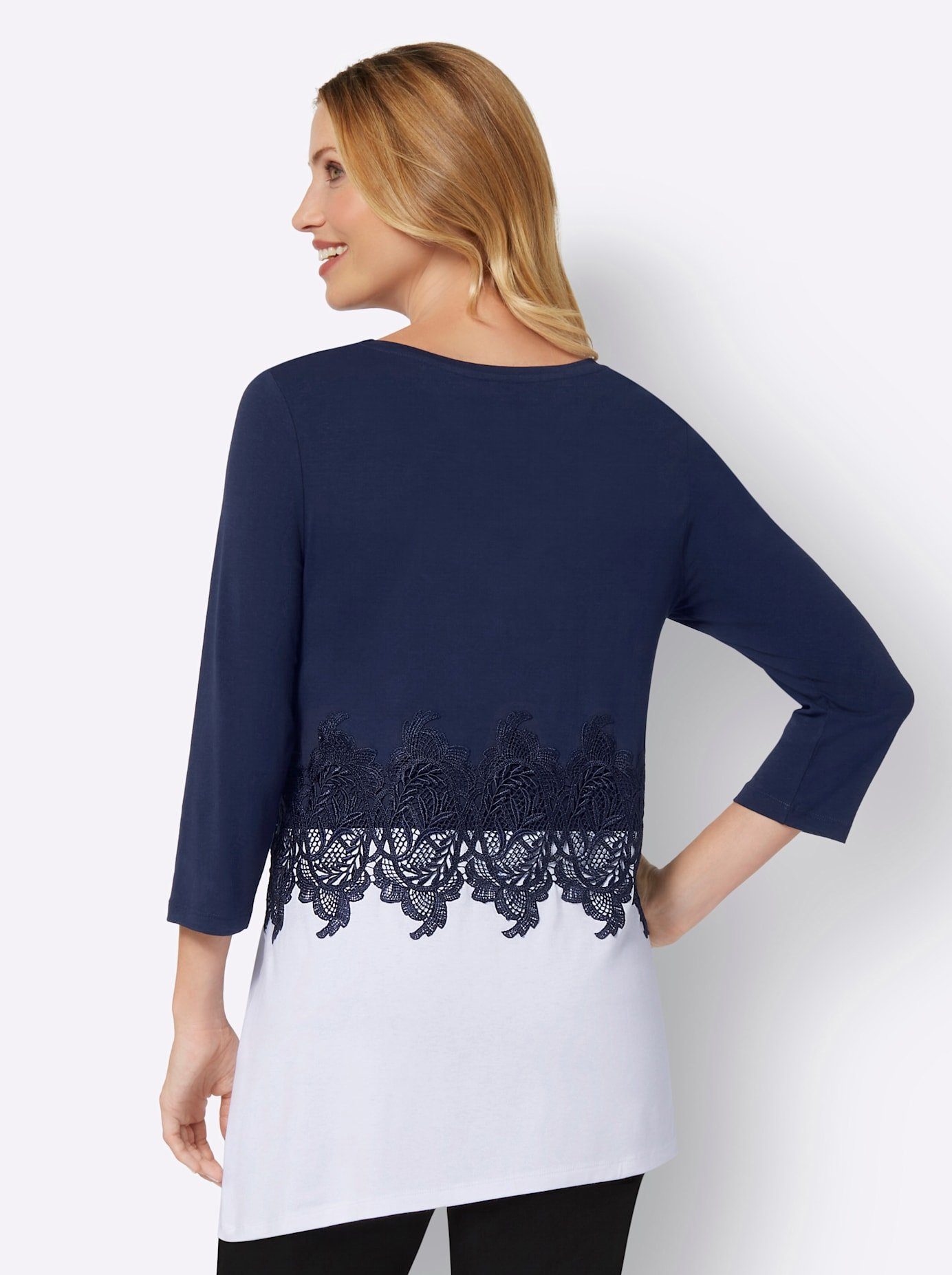 Classic Basics Shirt met 3/4-mouwen (1-delig)
