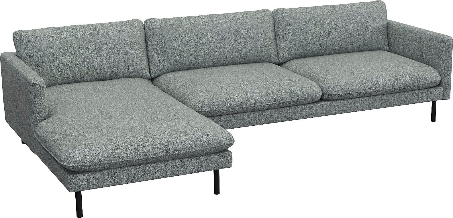 FLEXLUX Hoekbank Bolzano, elegant en comfortabel, L-vorm Zitting van koudschuim & stalen vering, losse zit- en rugkussens