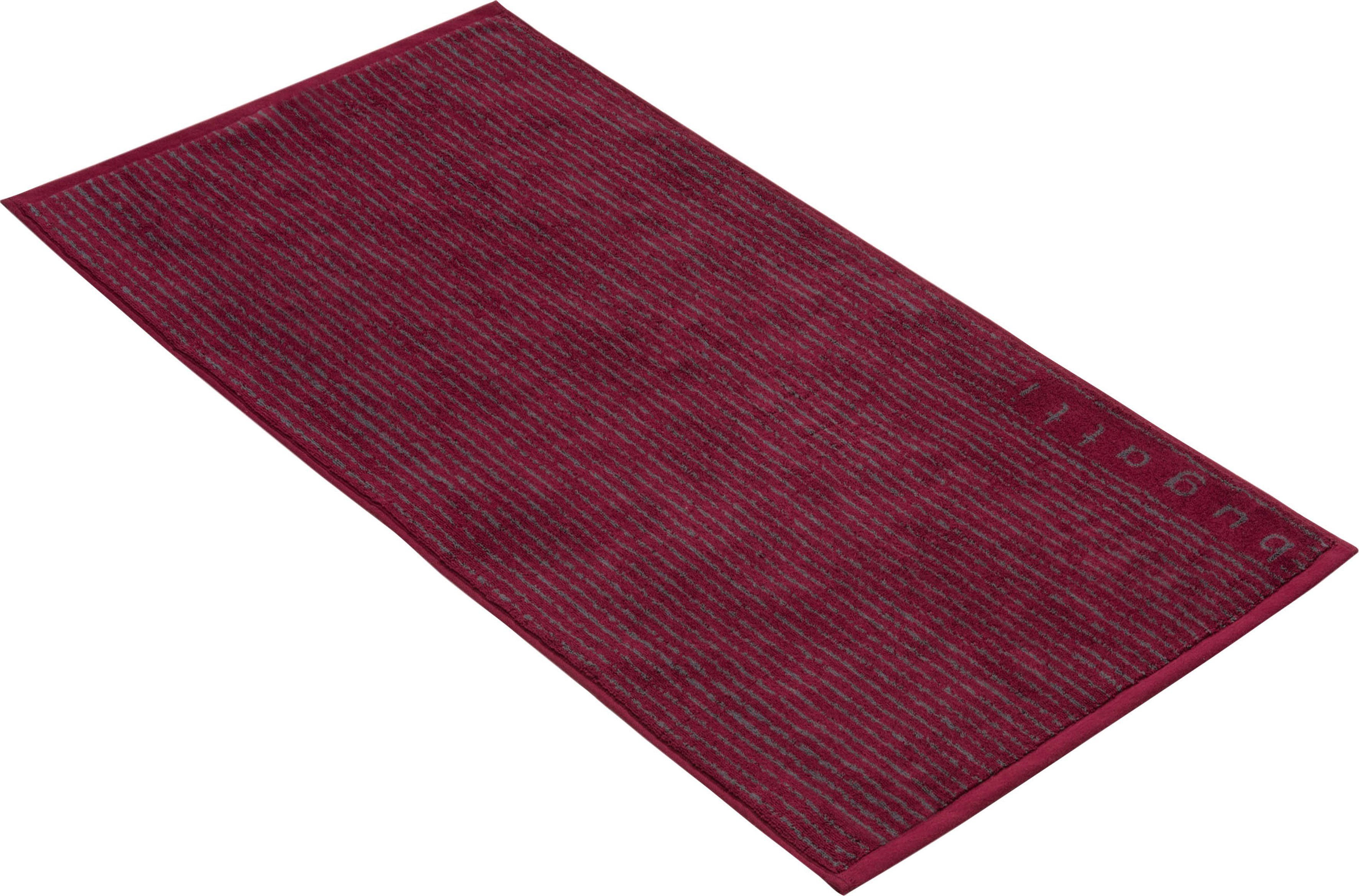 Bugatti Handdoek Tiago bijzonder absorberend (2 stuks) handdoeken rood