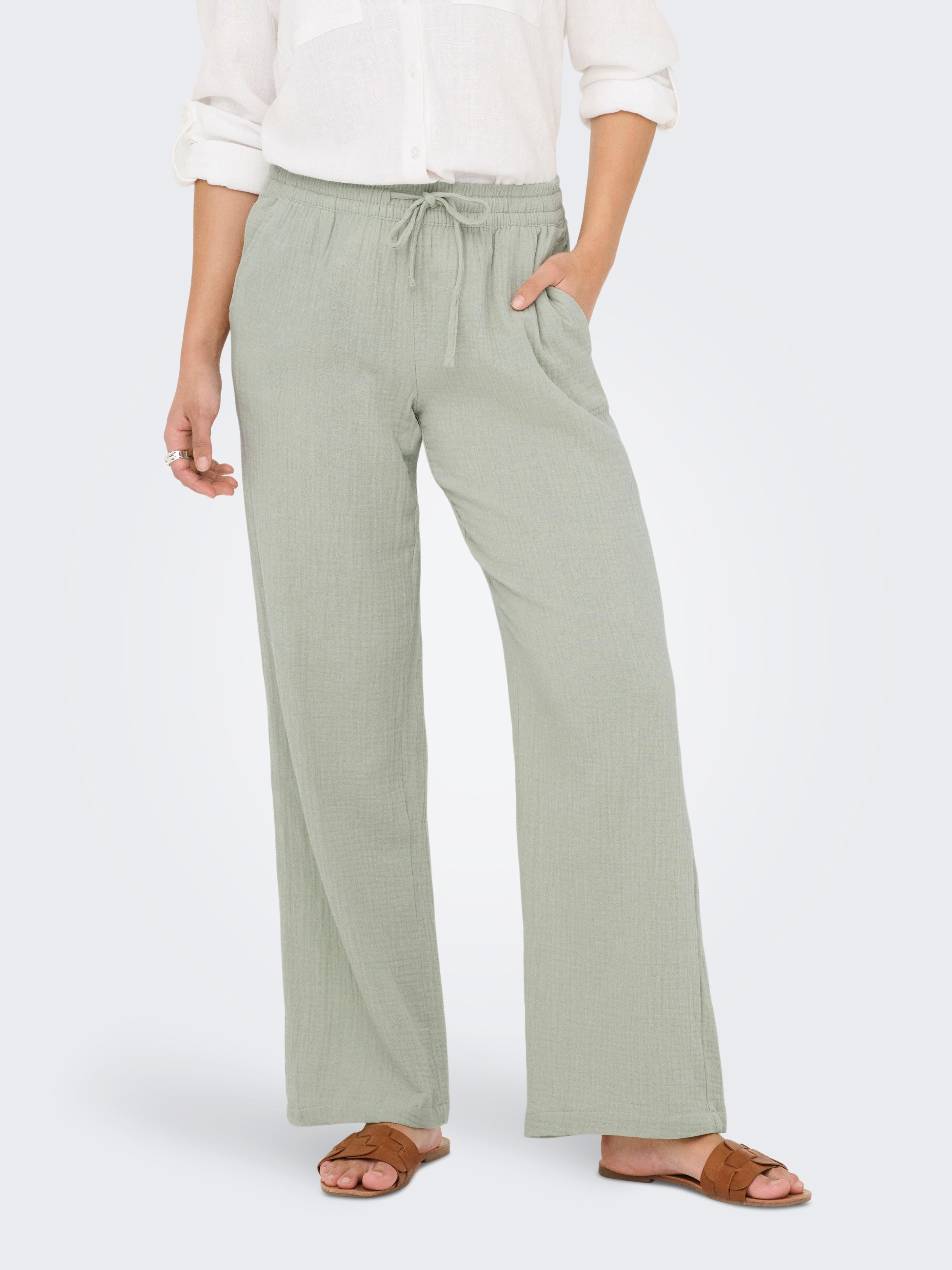 JDY Comfortbroek JDYTHEIS LIFE WIDE PANT WVN NOOS