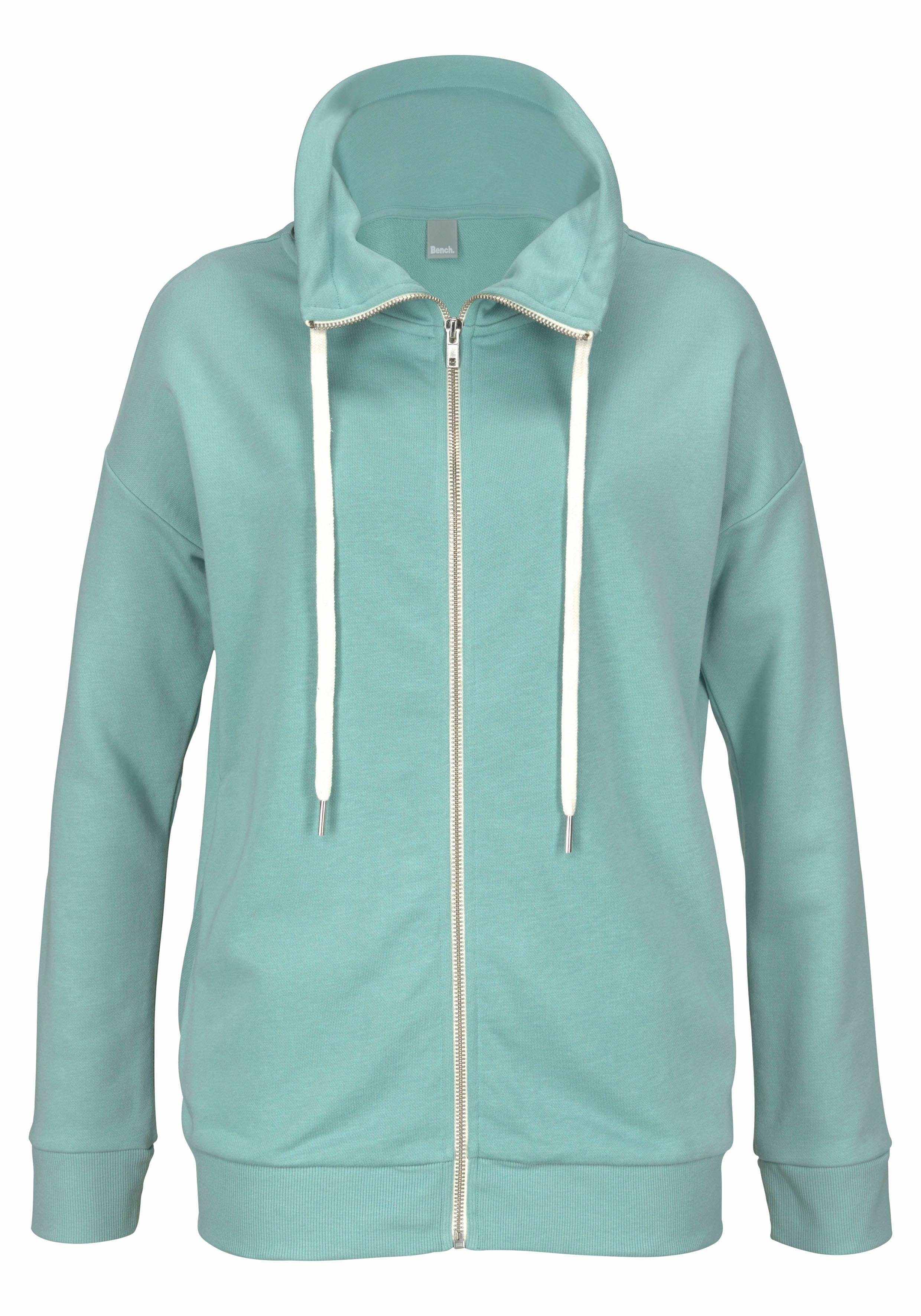 Bench. Sweatvest met glansprint op de staande kraag, loungepak
