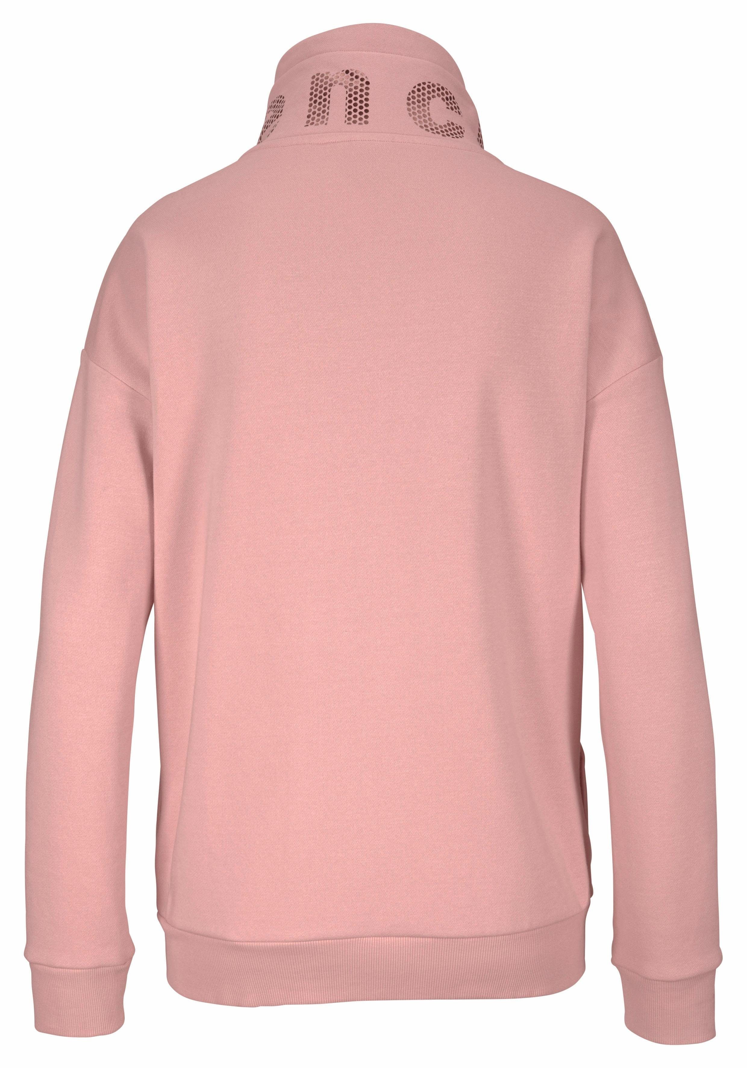 Bench. Sweatvest met glansprint op de staande kraag, loungepak