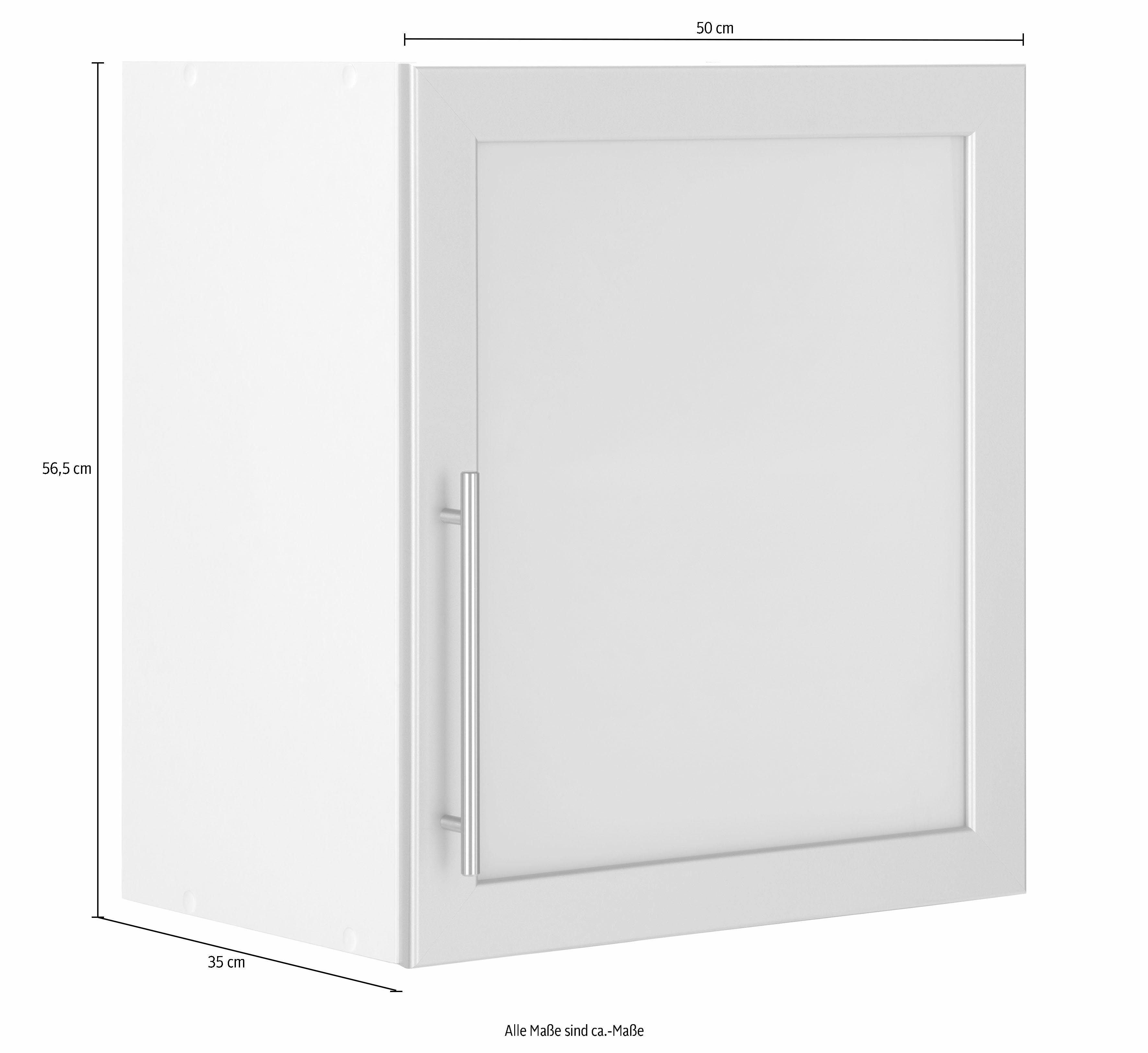 wiho Küchen Hangend kastje met glasdeur Ela Breedte 50 cm