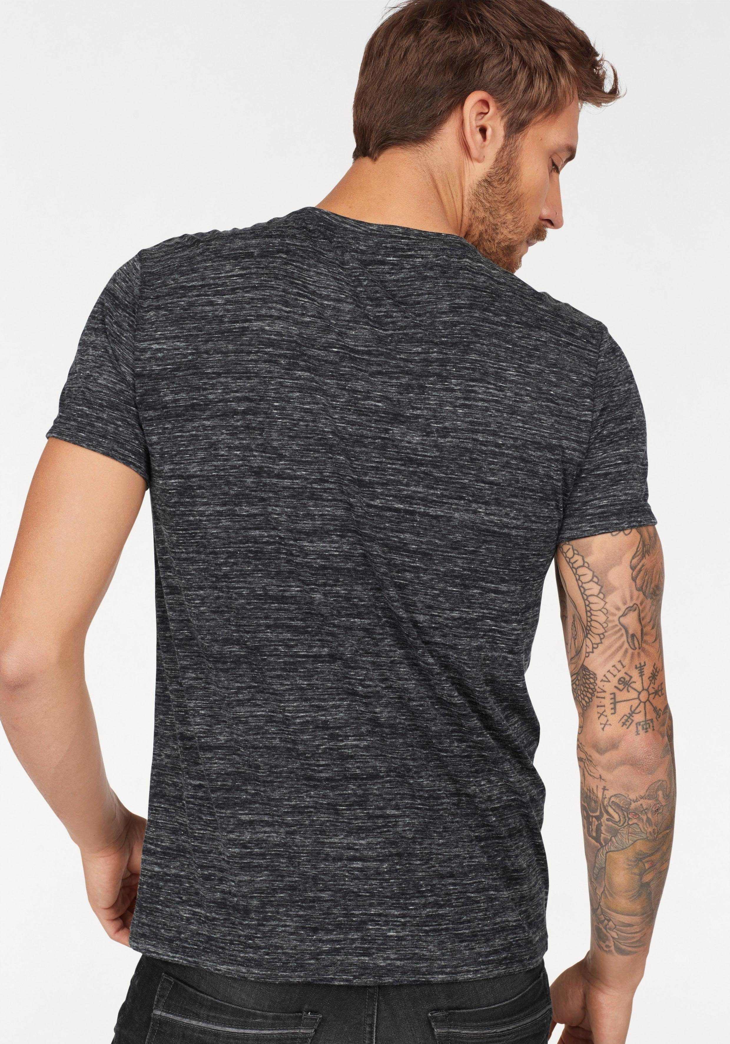 Bruno Banani T-shirt Korte mouwen, slim fit, effen, ronde hals